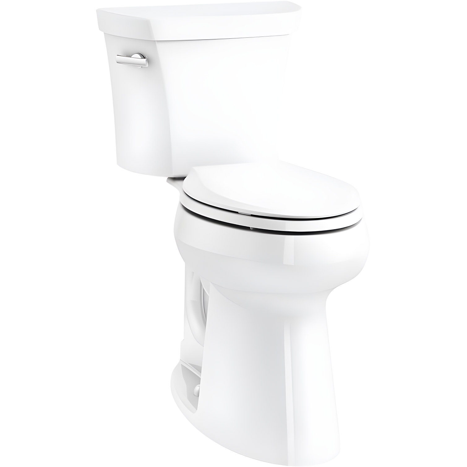 High Efficiency White Elongated Two-Piece Toilet