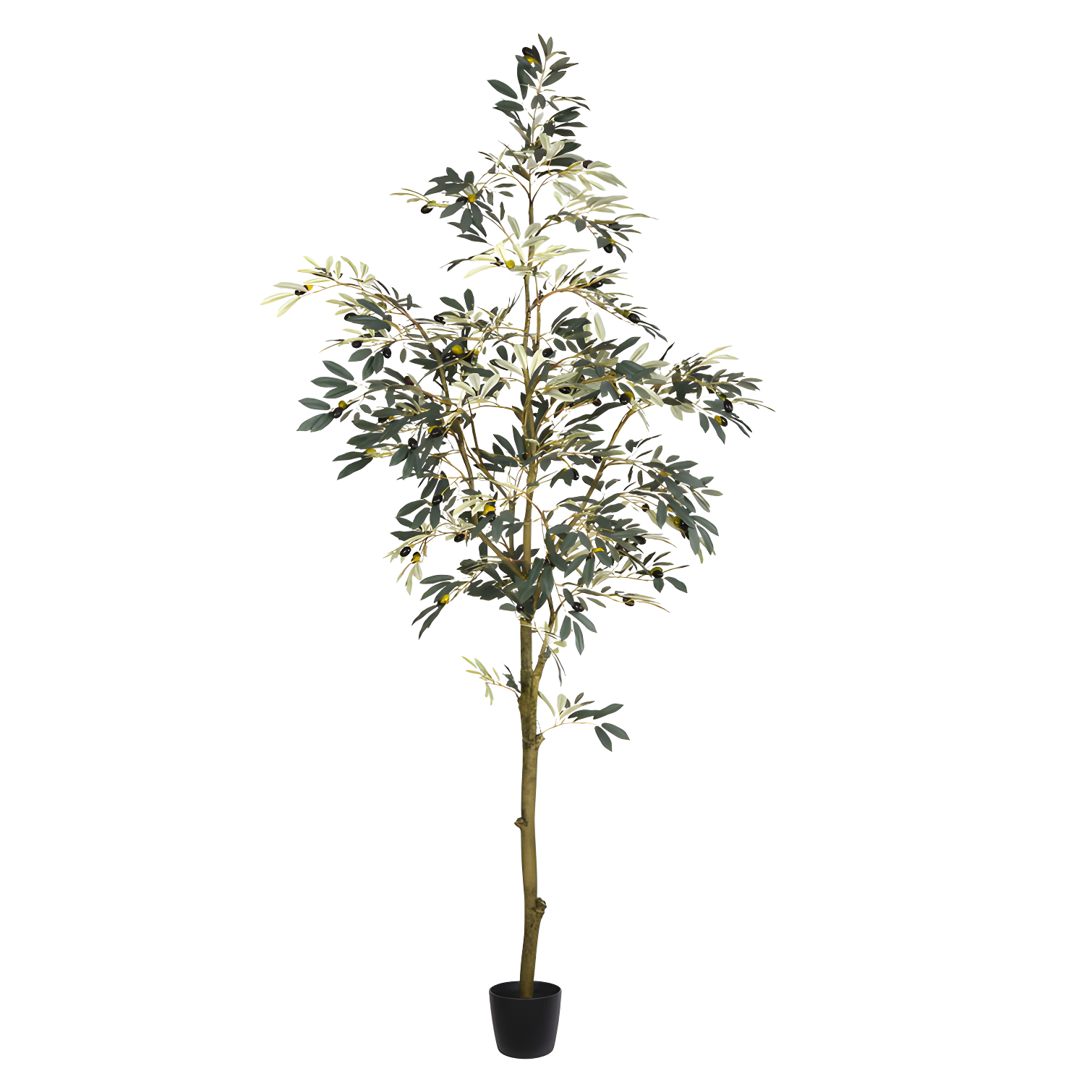 Mediterranean Charm 7' Faux Olive Tree in Pot