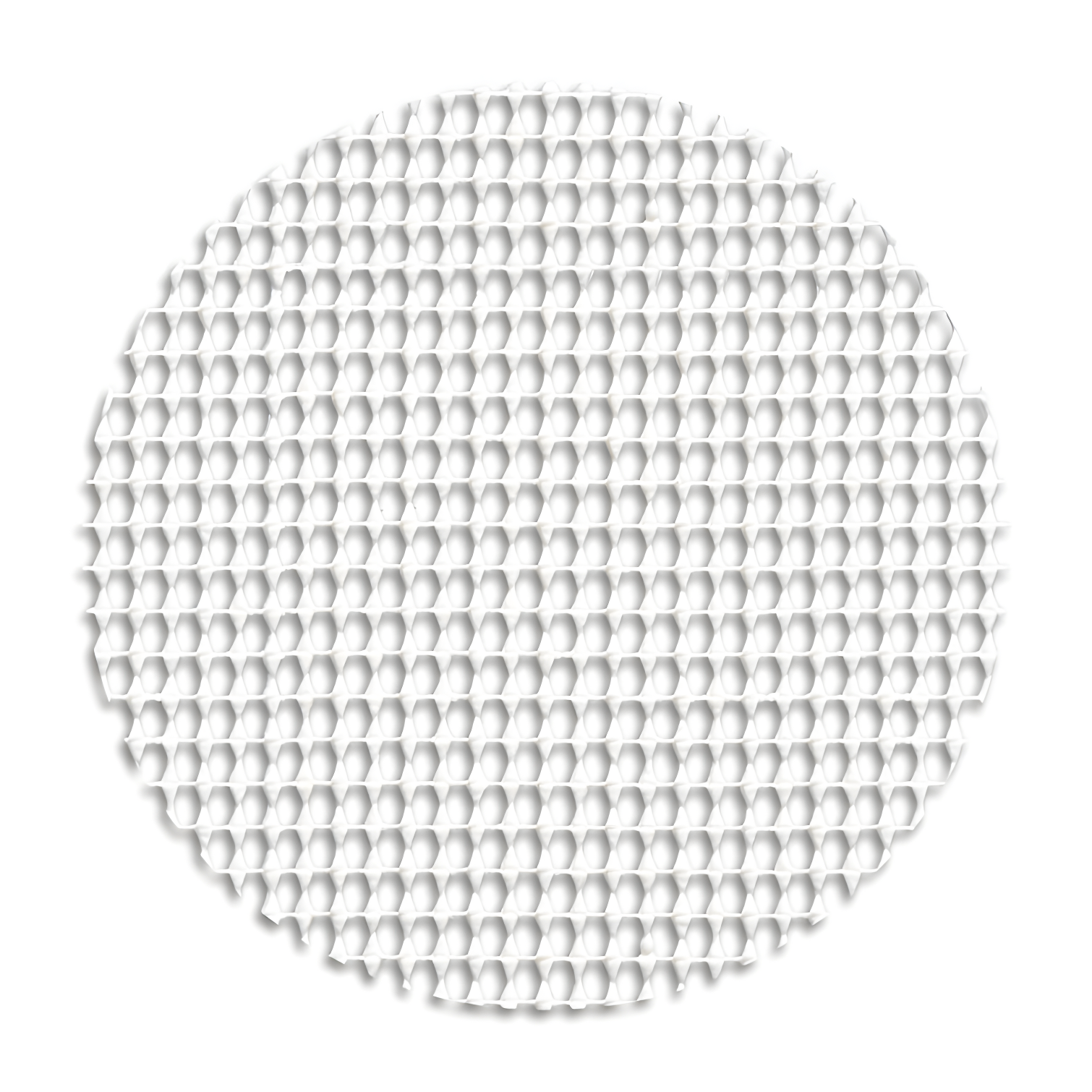 White Round Non-Slip PVC Rug Pad