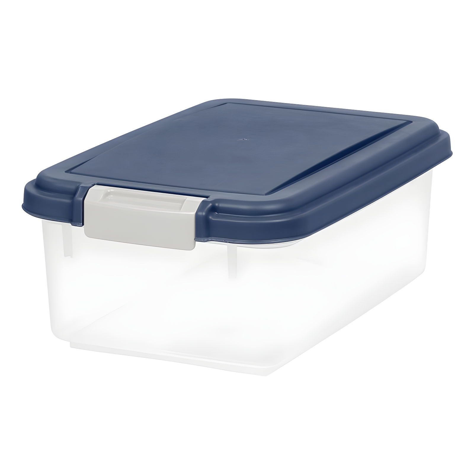 Blue 12 Qt Airtight Plastic Pet Food Storage Container