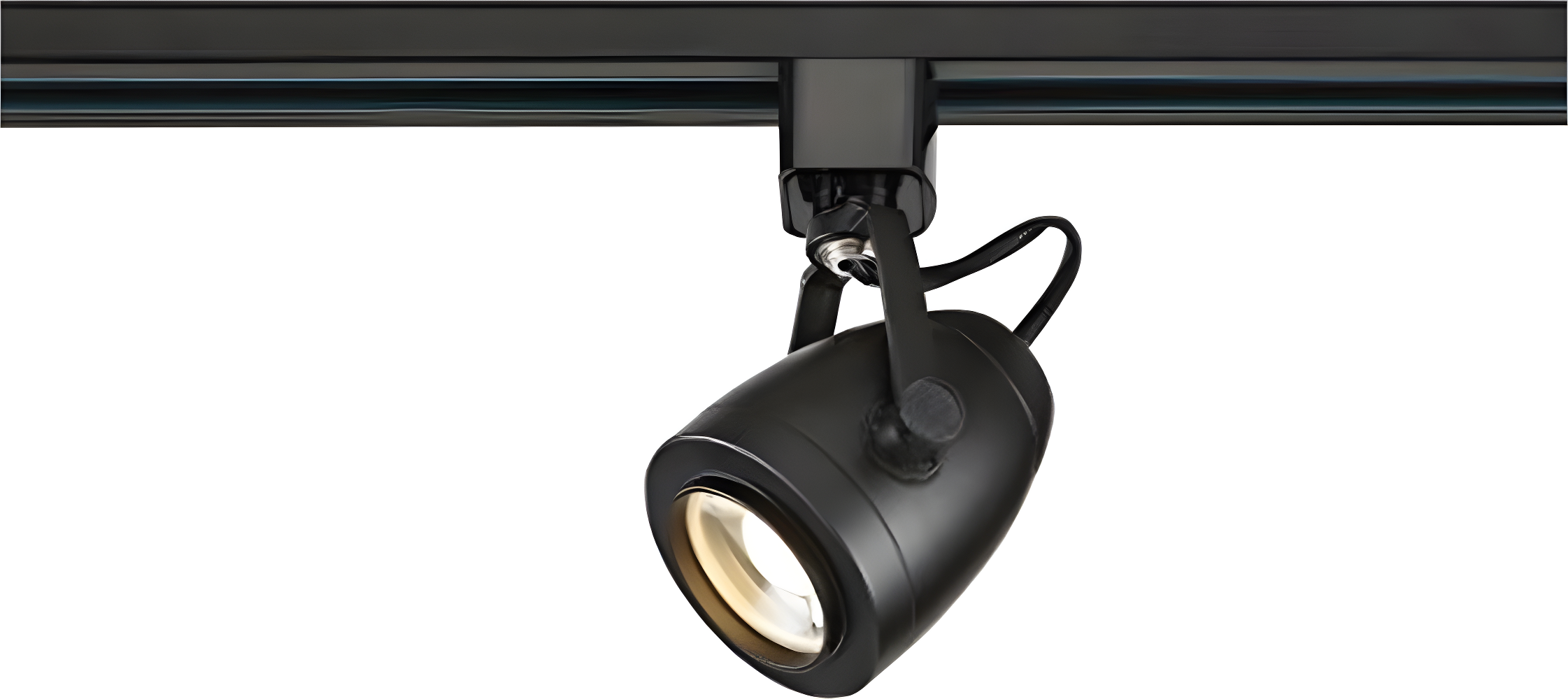 Black Adjustable LED Track Head Light with Pinch Back