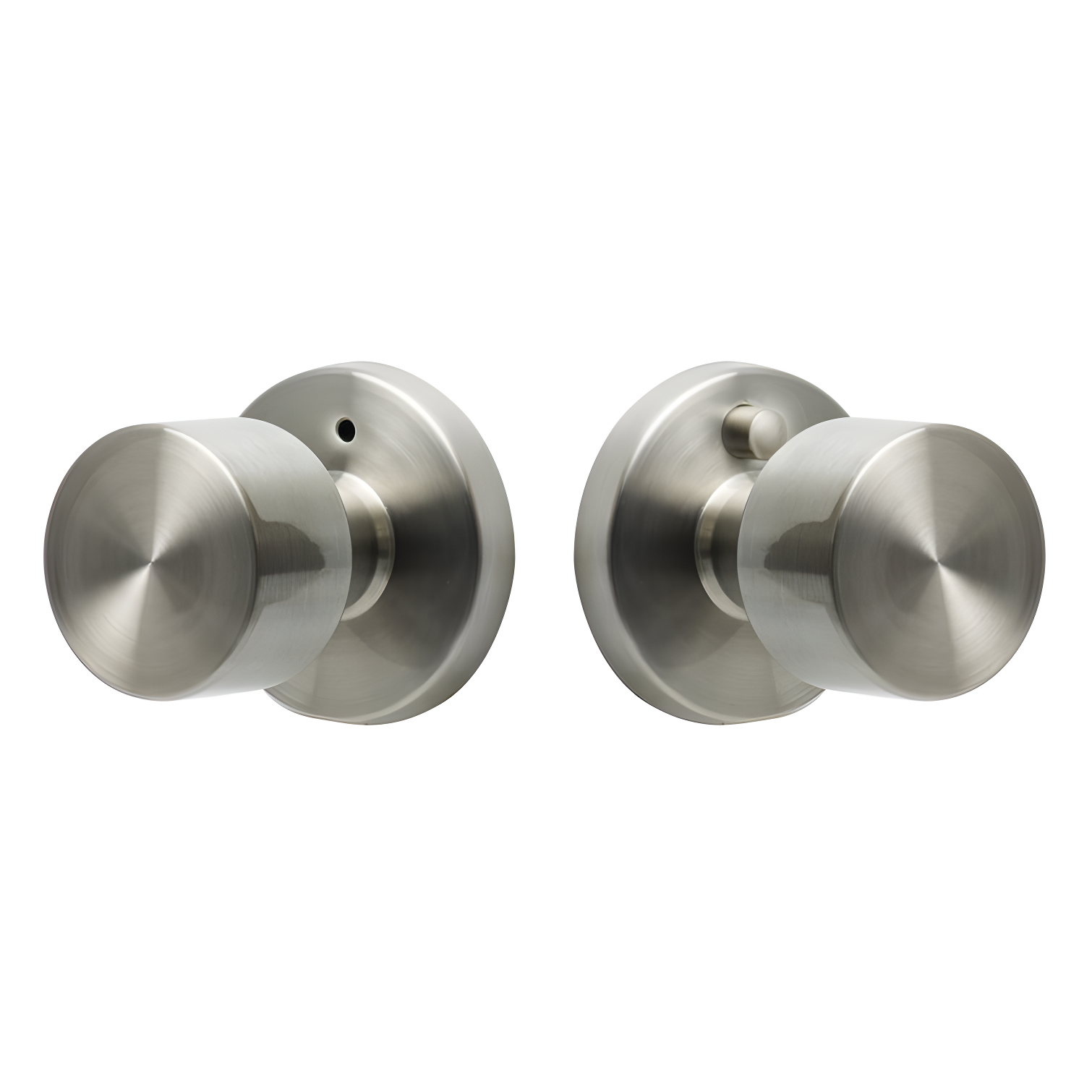 Satin Stainless Steel Modern Privacy Door Knob Set