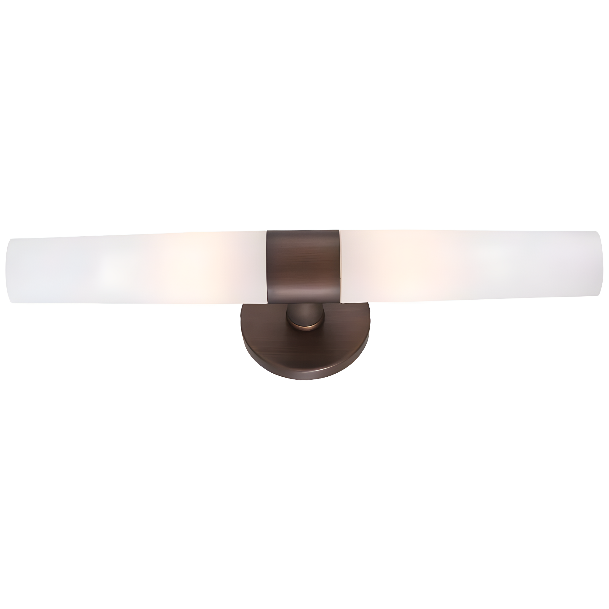 20'' Painted Copper Bronze Patina Cylinder Vanity Light