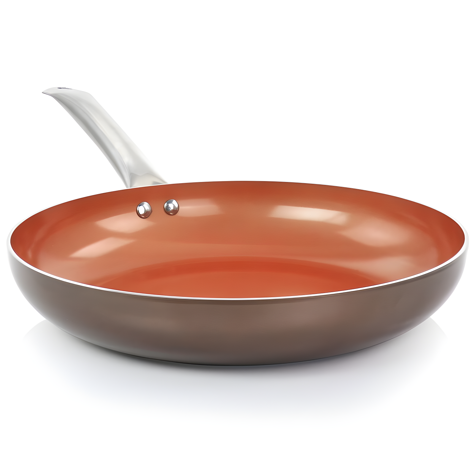 Copper Excellence 12" Aluminum Nonstick Frying Pan with Lid