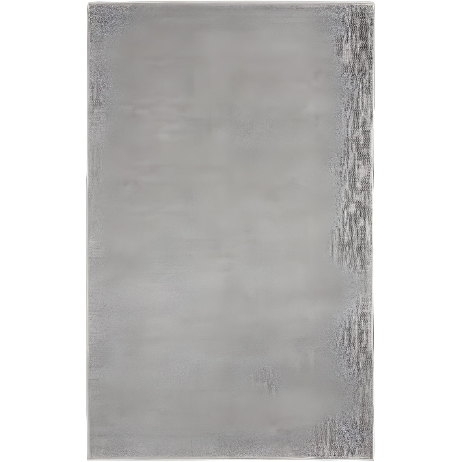 Silver Grey Rectangular 8' x 10' Stain-Resistant Synthetic Rug