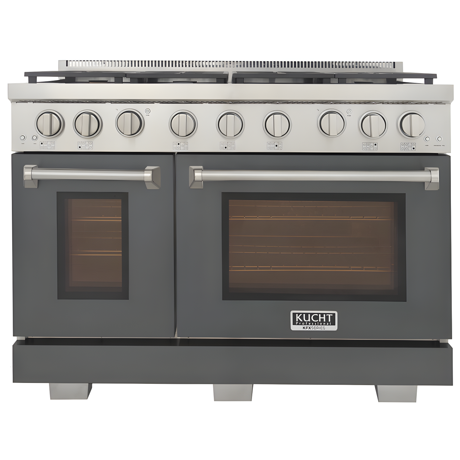 48" Cement Gray Natural Gas Range with Griddle and Convection Oven