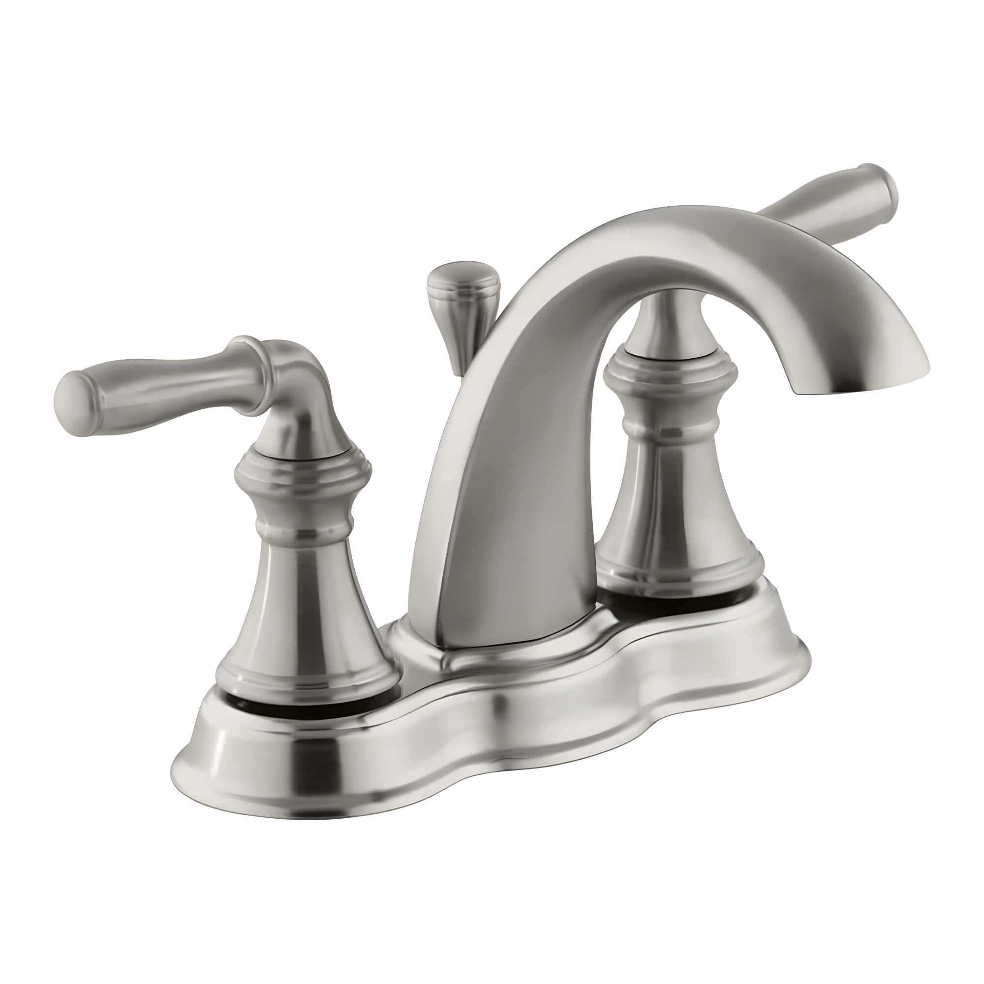 Devonshire Brushed Nickel 4" Centerset Bathroom Faucet