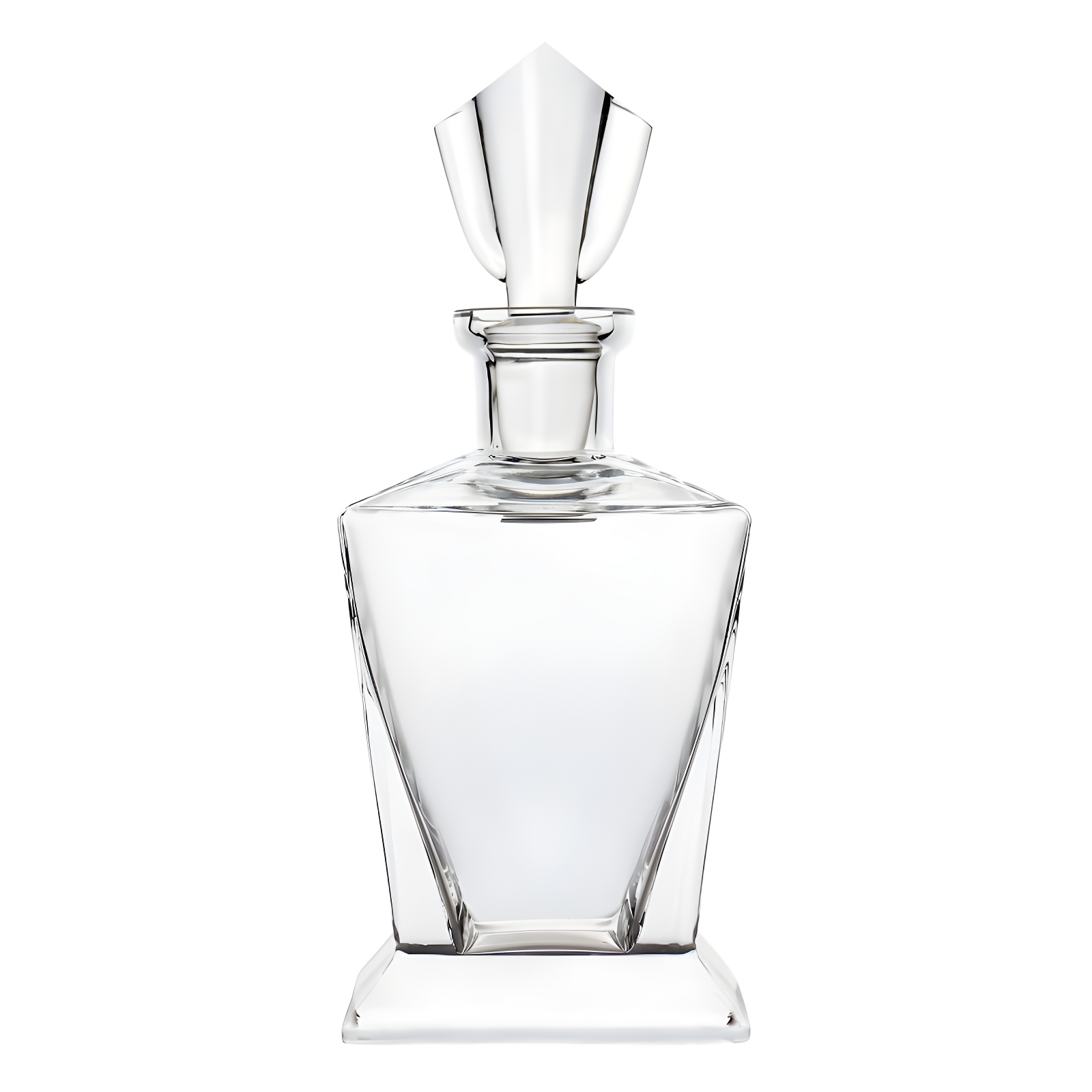 European Hand-Blown Lead-Free Crystal Decanter with Stopper