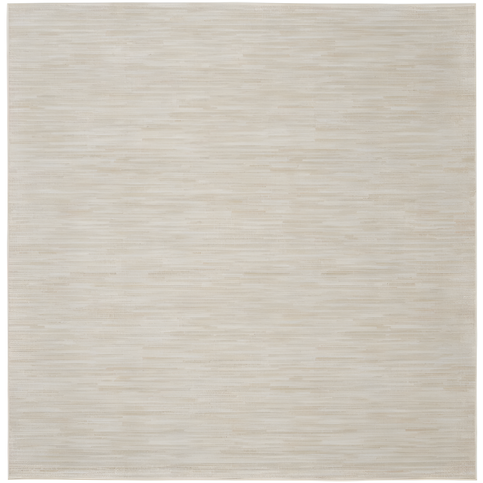 Essential Ivory Beige 5' Square Synthetic Outdoor Rug