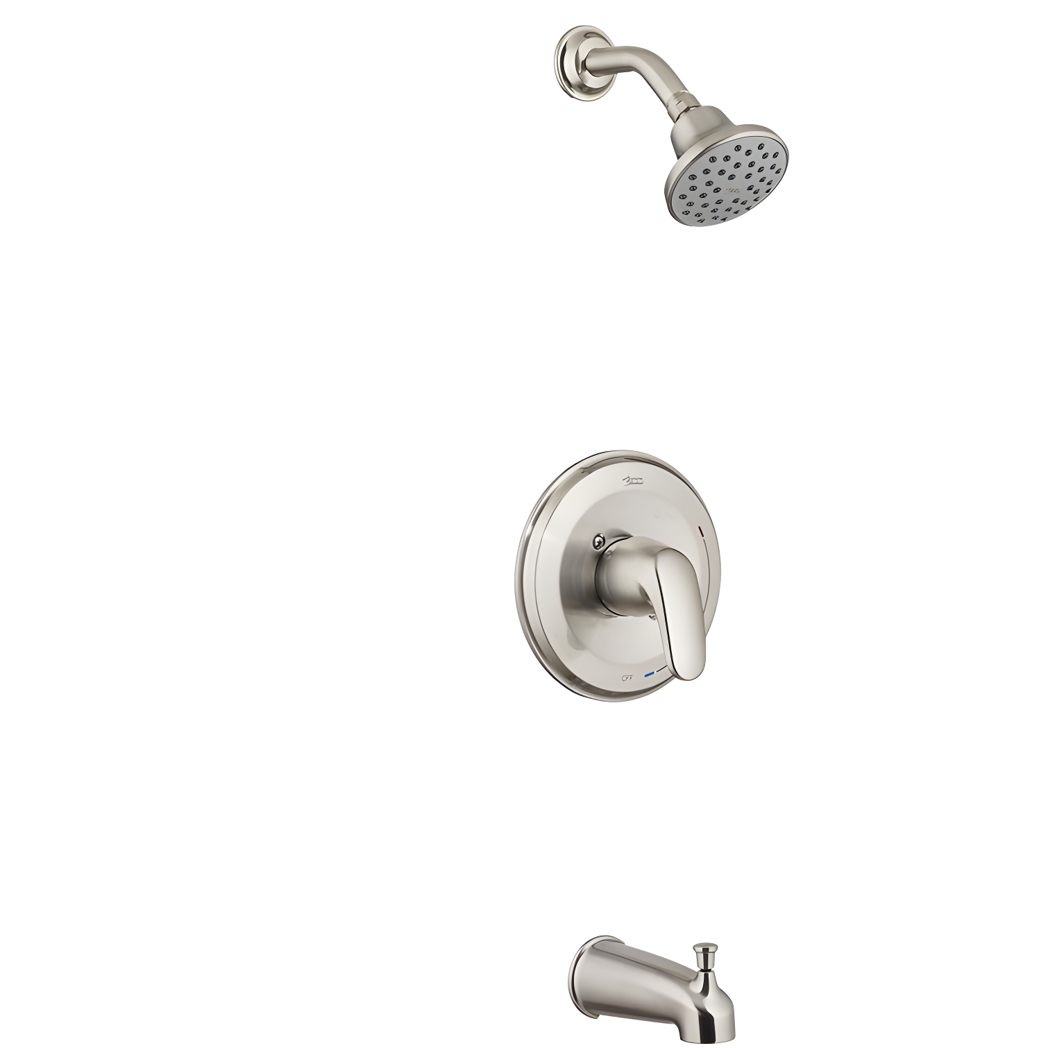 Brushed Nickel Wall Mounted Tub and Shower Trim Kit