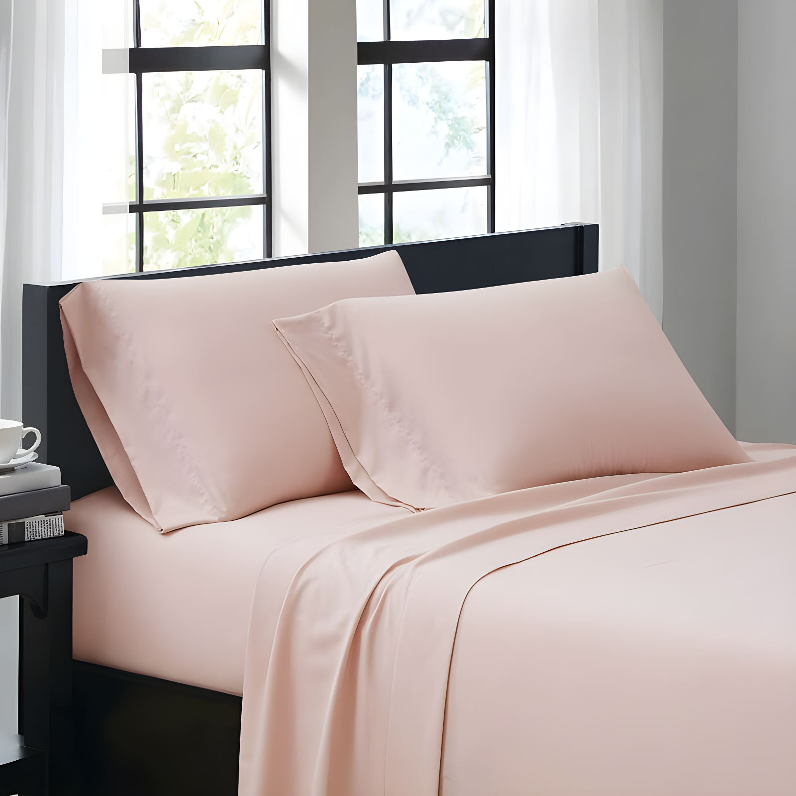 Blush Twin XL Brushed Microfiber Sheet Set