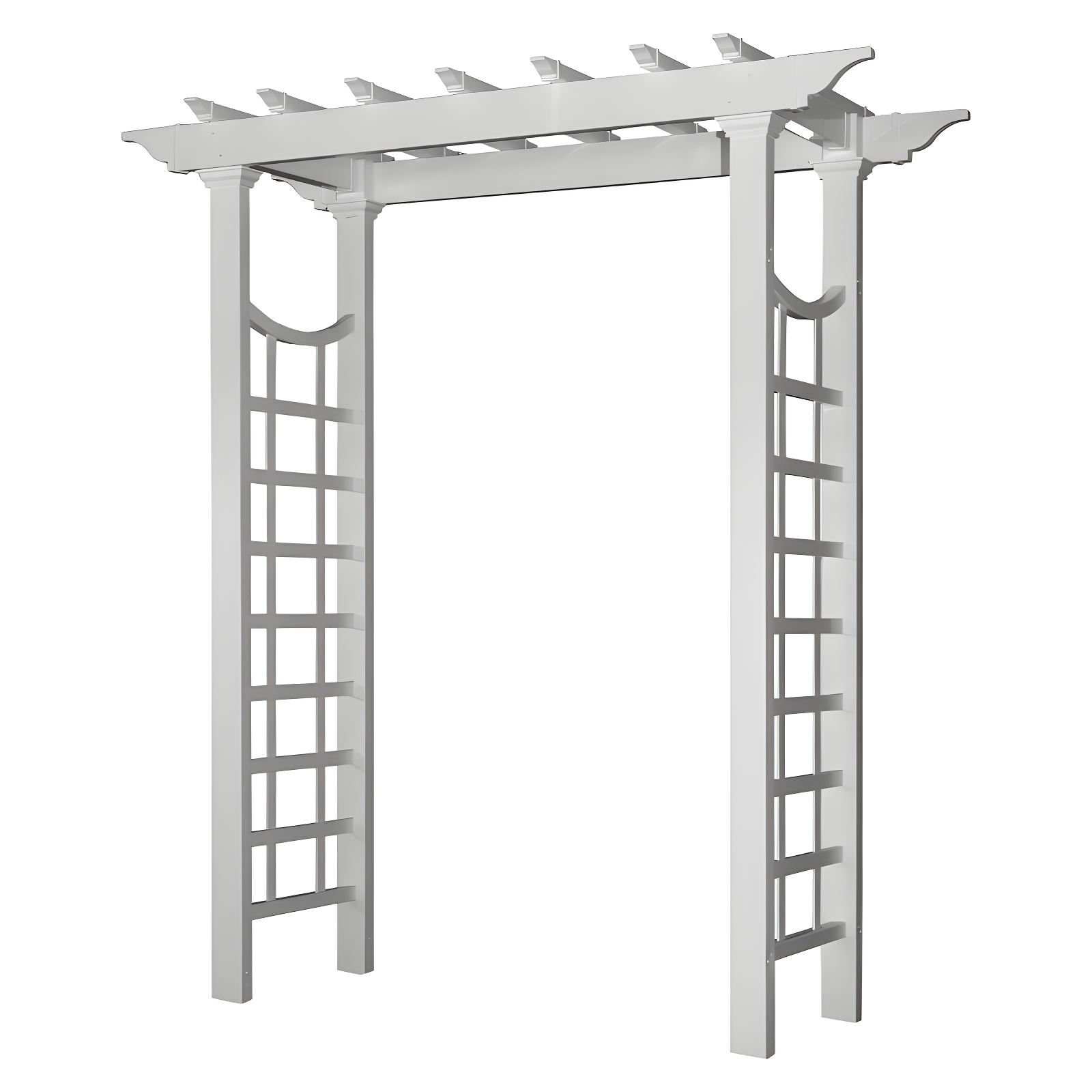 Westhaven Classic 57'' White Vinyl Garden Arbor