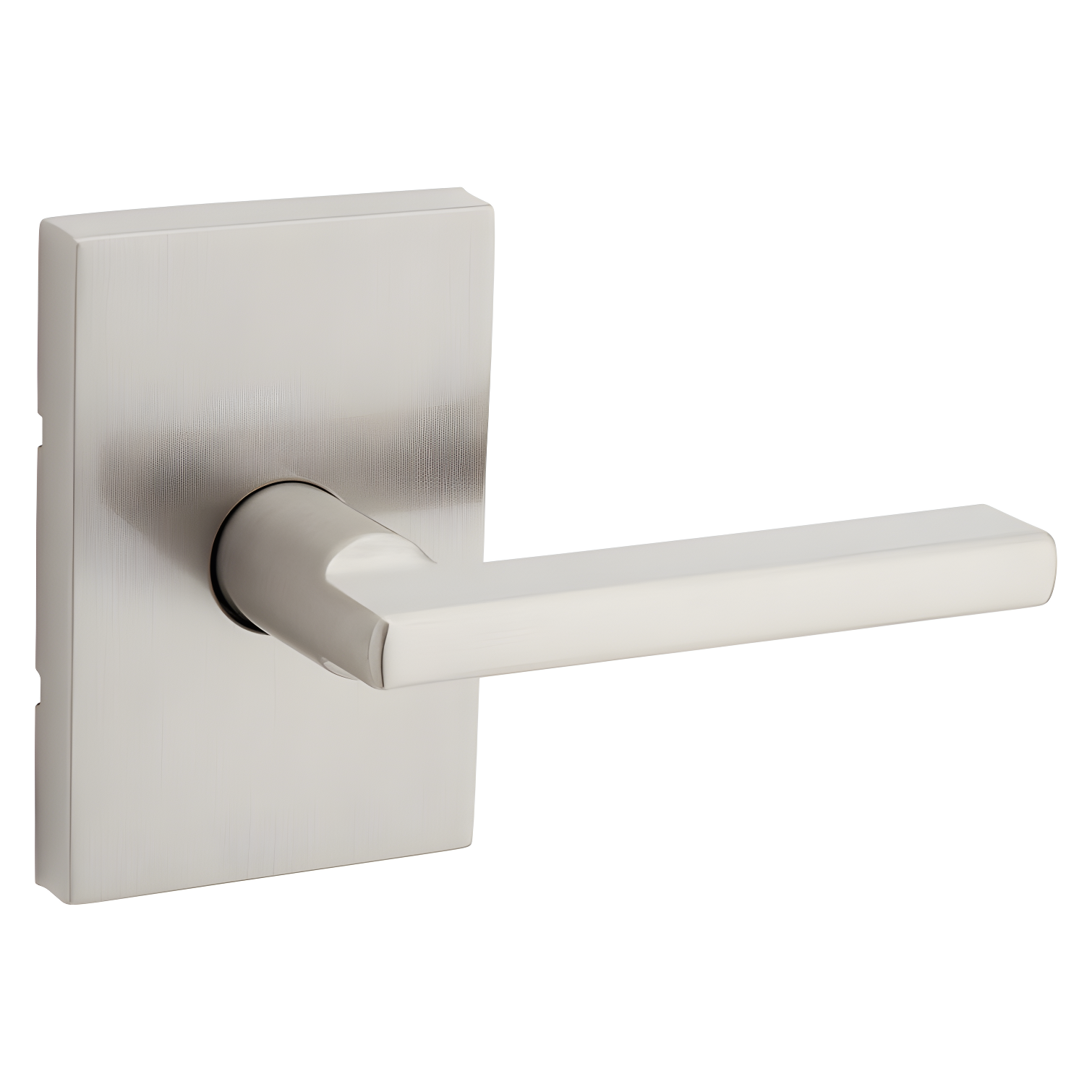 Satin Nickel Contemporary Passage Door Lever