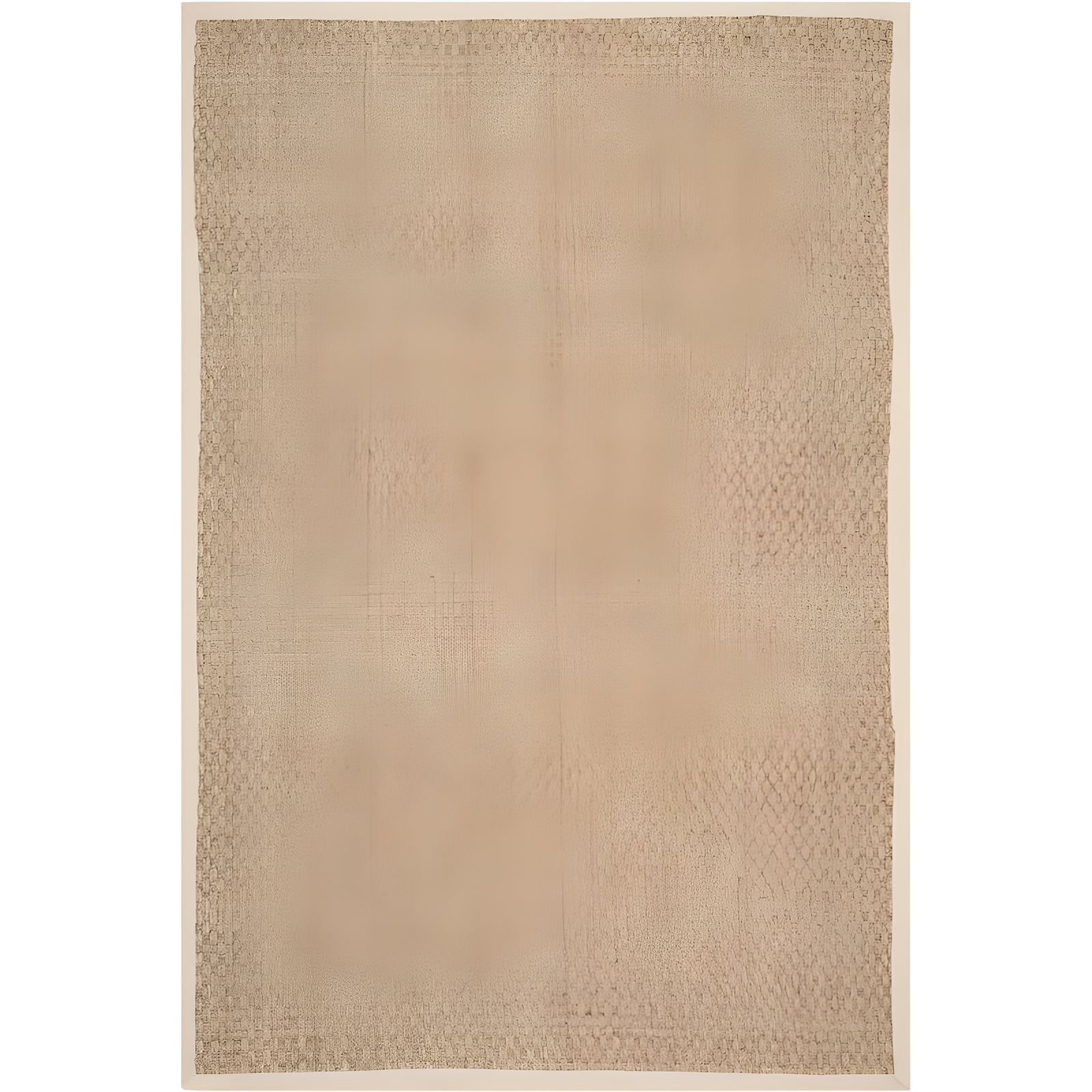 Hand-Knotted Natural Ivory 5' x 8' Reversible Cotton Area Rug