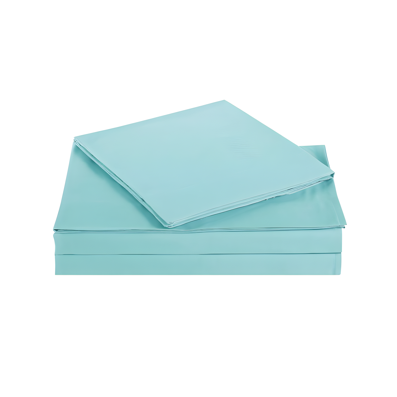 Turquoise Twin Microfiber Solid Sheet Set