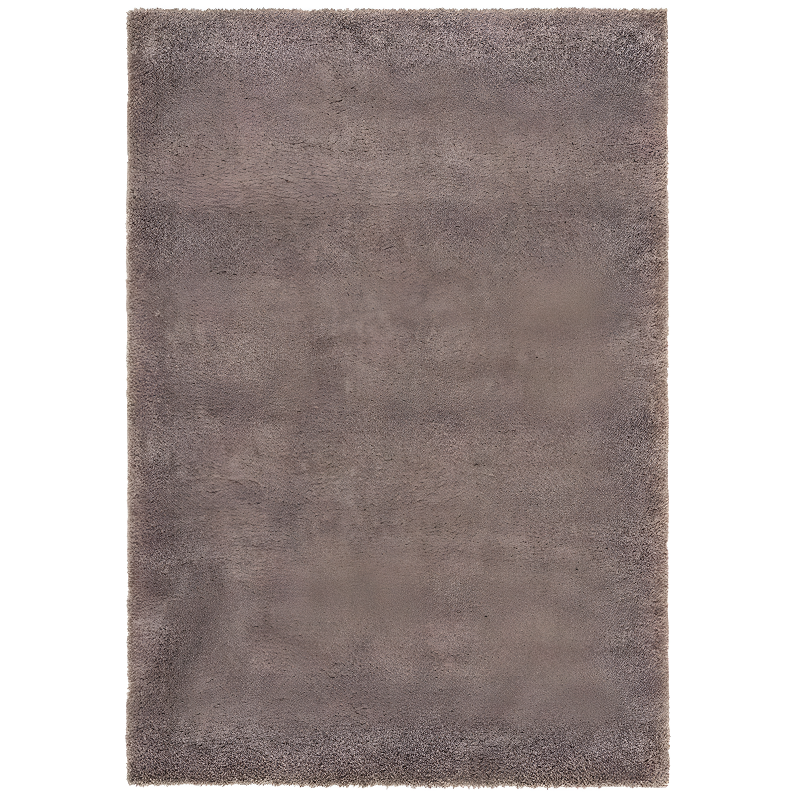 Taupe Easy-Care Synthetic 6' x 9' Rectangular Shag Rug