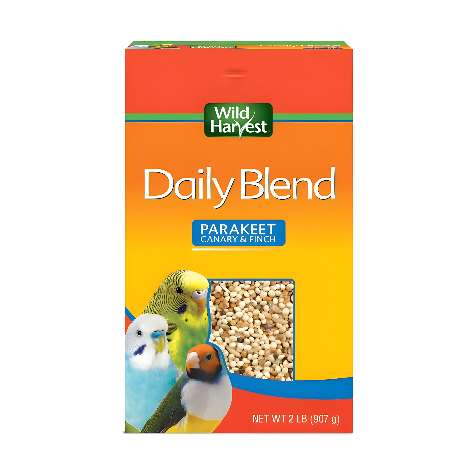 Wild Harvest Daily Blend Parakeet, Canary & Finch Bird Food - 2lb