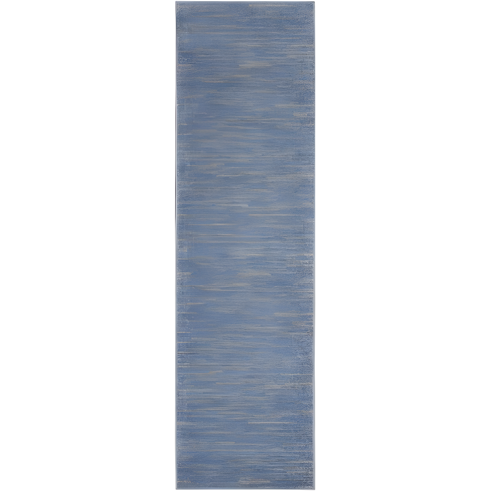 Essentials Blue/Grey Handmade Flat Woven Synthetic Rug