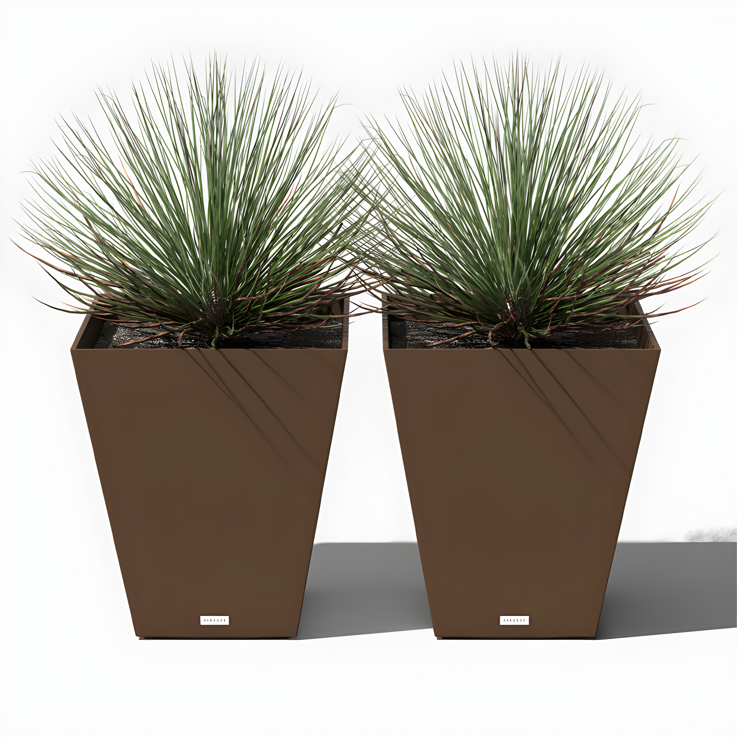 Nobleton Espresso Square 19" Outdoor-Indoor Modern Planter