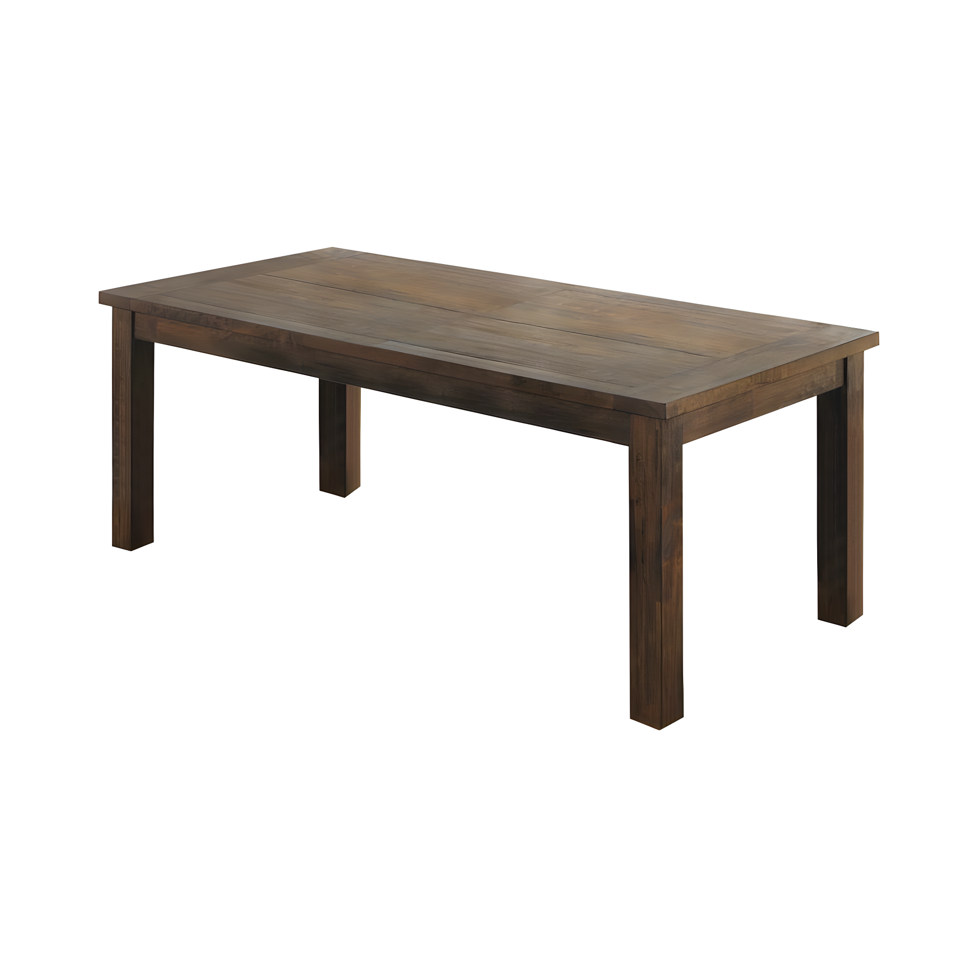 Rustic Golden Brown Reclaimed Wood Dining Table