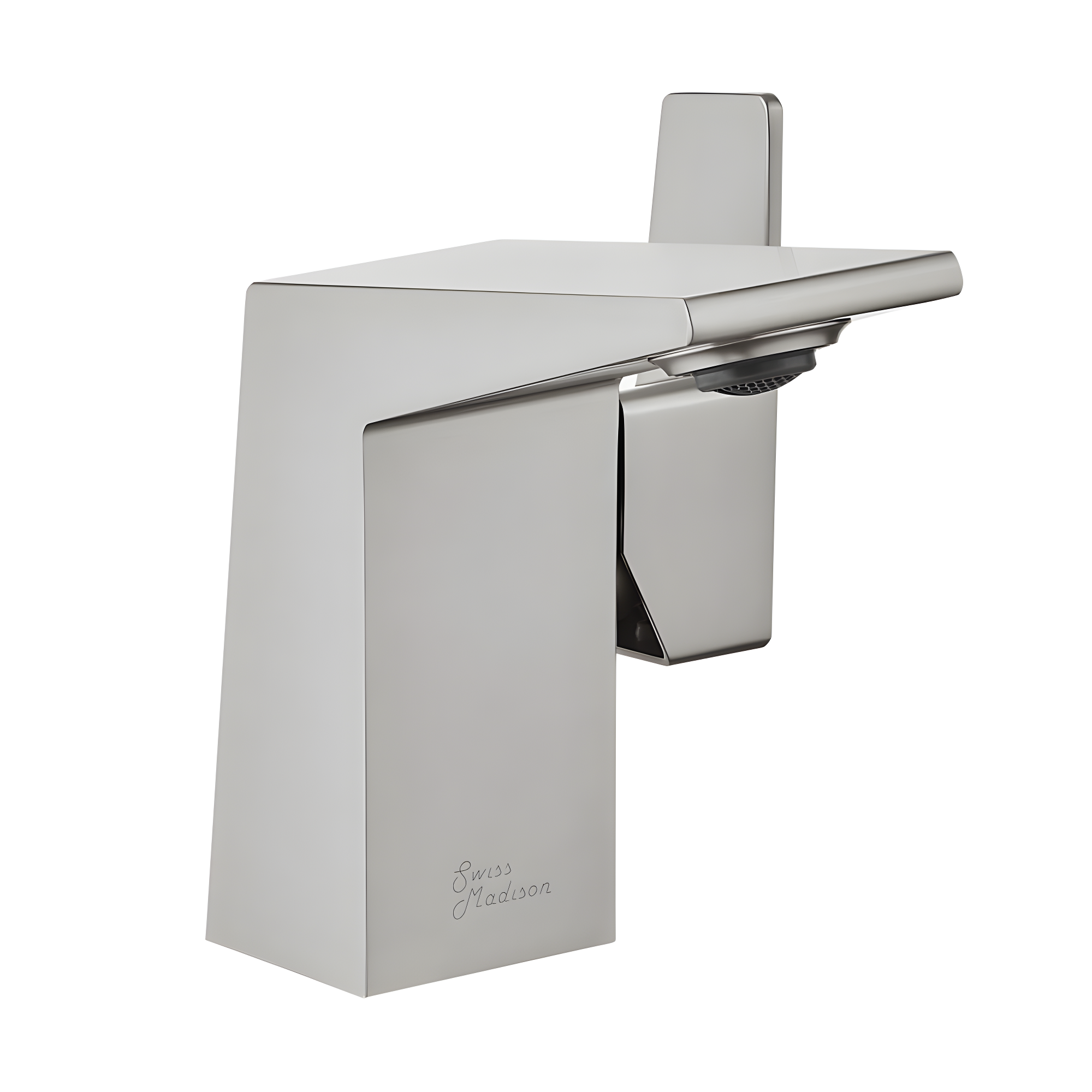 Carré Brushed Nickel Single-Handle Bathroom Faucet