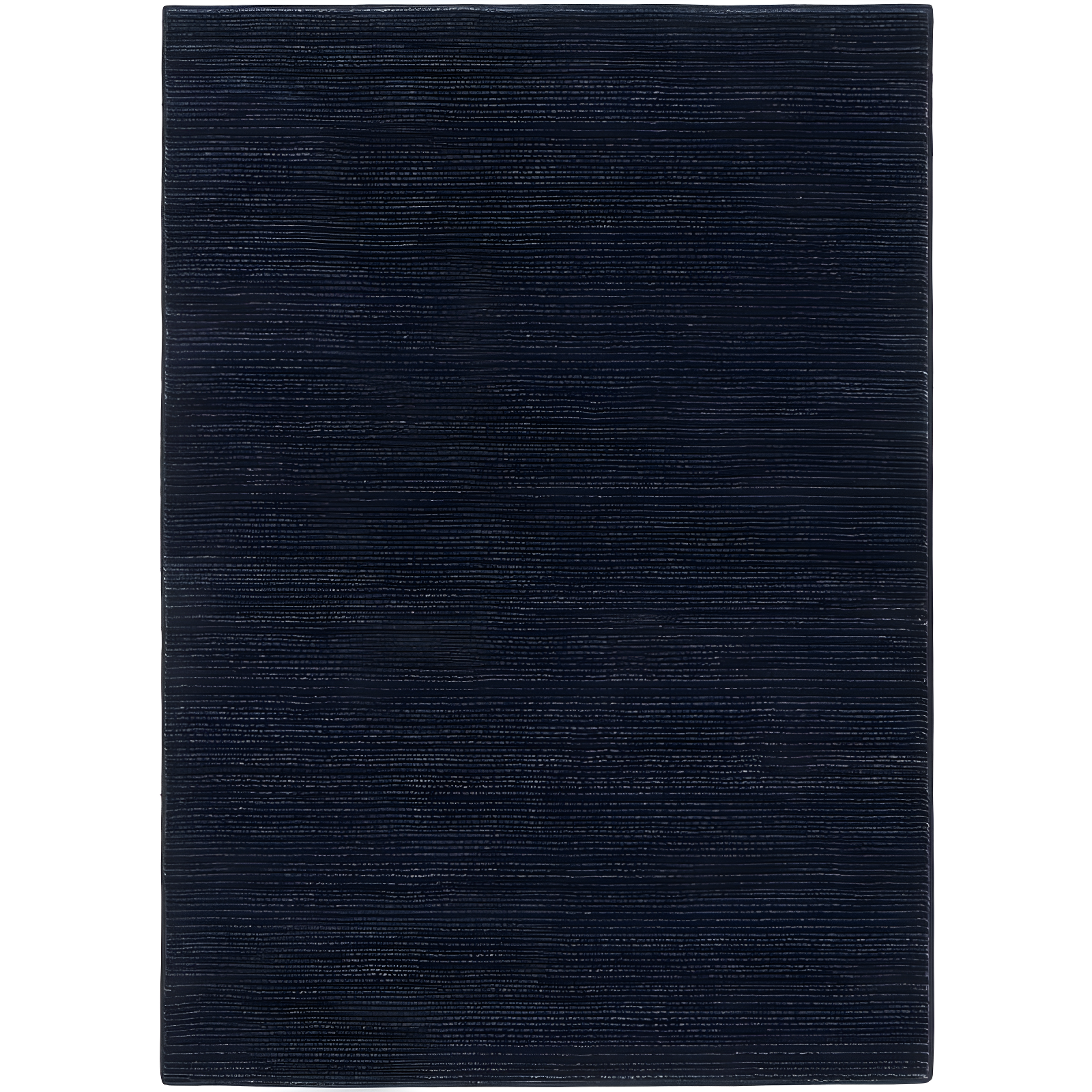 Navy Round Stain-Resistant Synthetic Area Rug, 59"