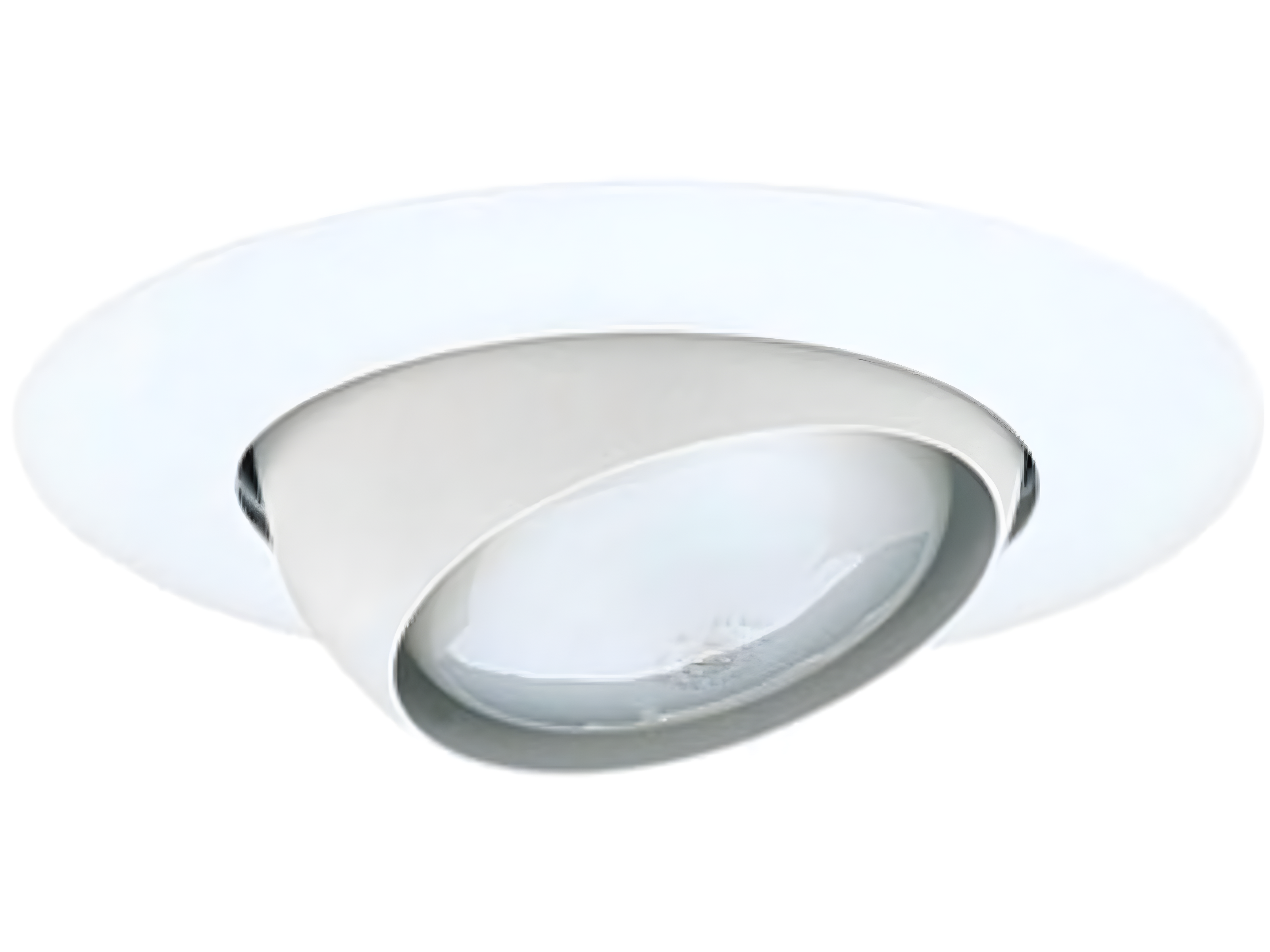 6'' White Adjustable LED Recessed Eyeball Trim