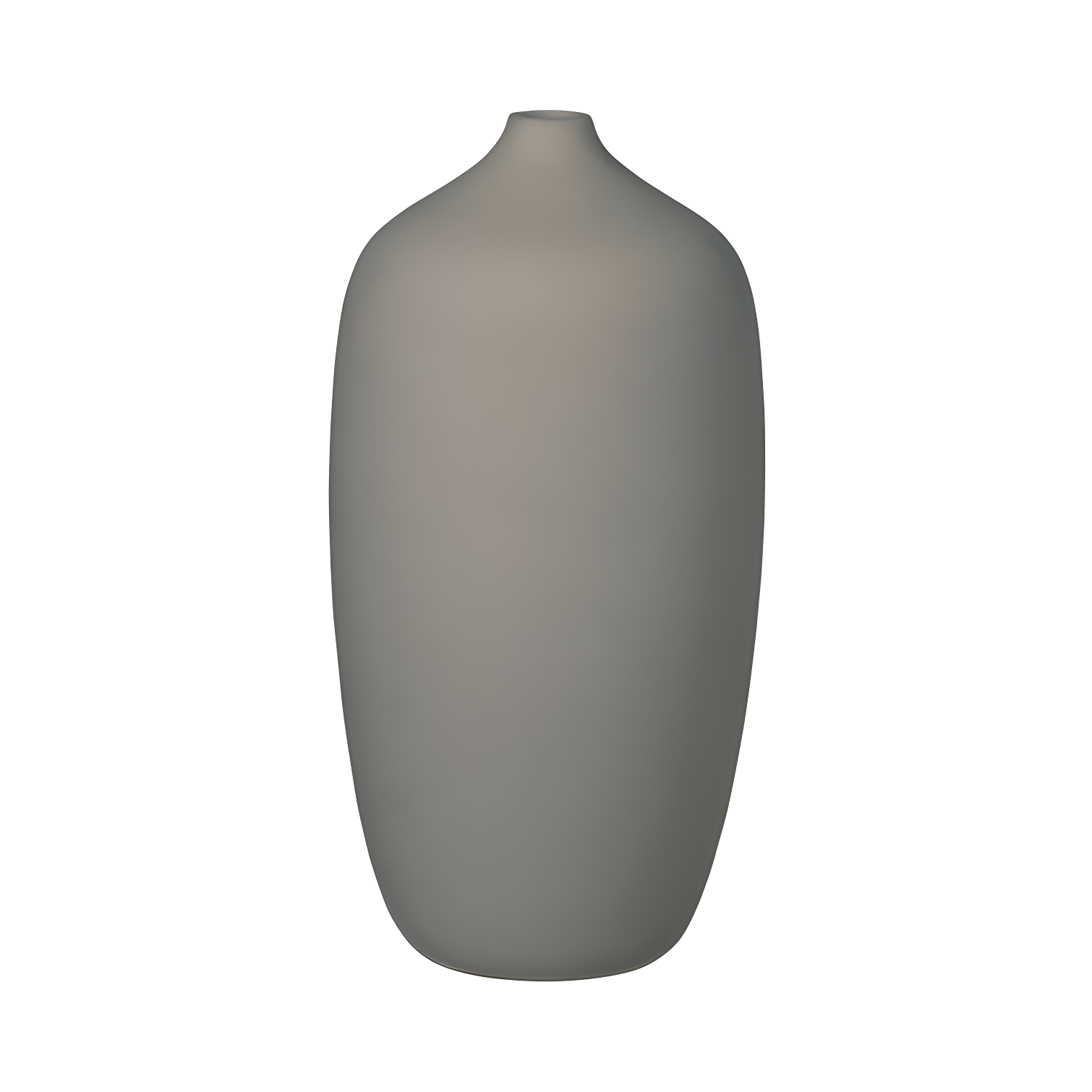 Frederike Martens Tulip Shape Ceramic Table Vase in Satellite Taupe