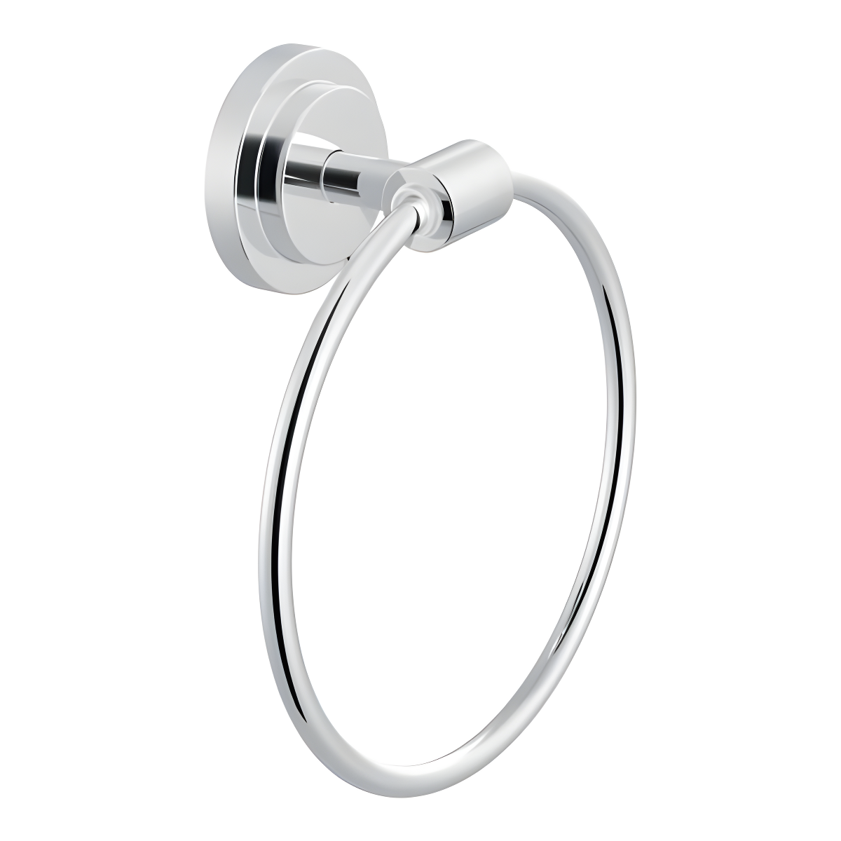 Chrome Wall Mounted Modern Towel Ring