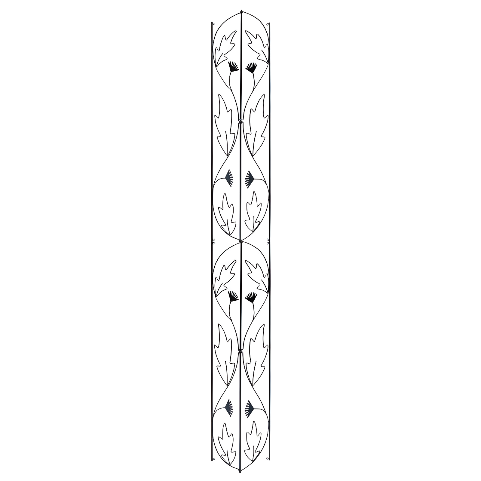 Black Iron Floral Design Garden Trellis, 49" Tall