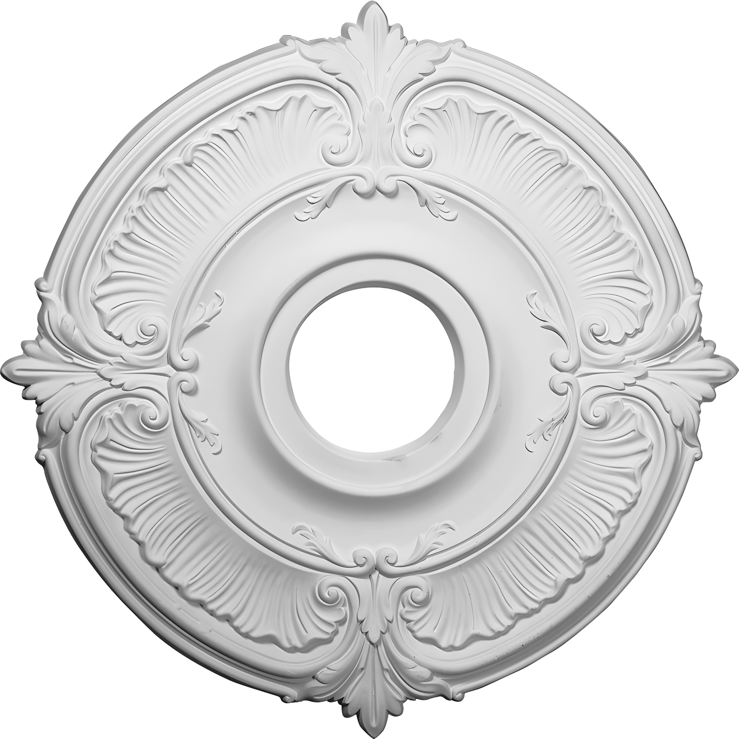 Primed White Polyurethane Decorative Ceiling Medallion