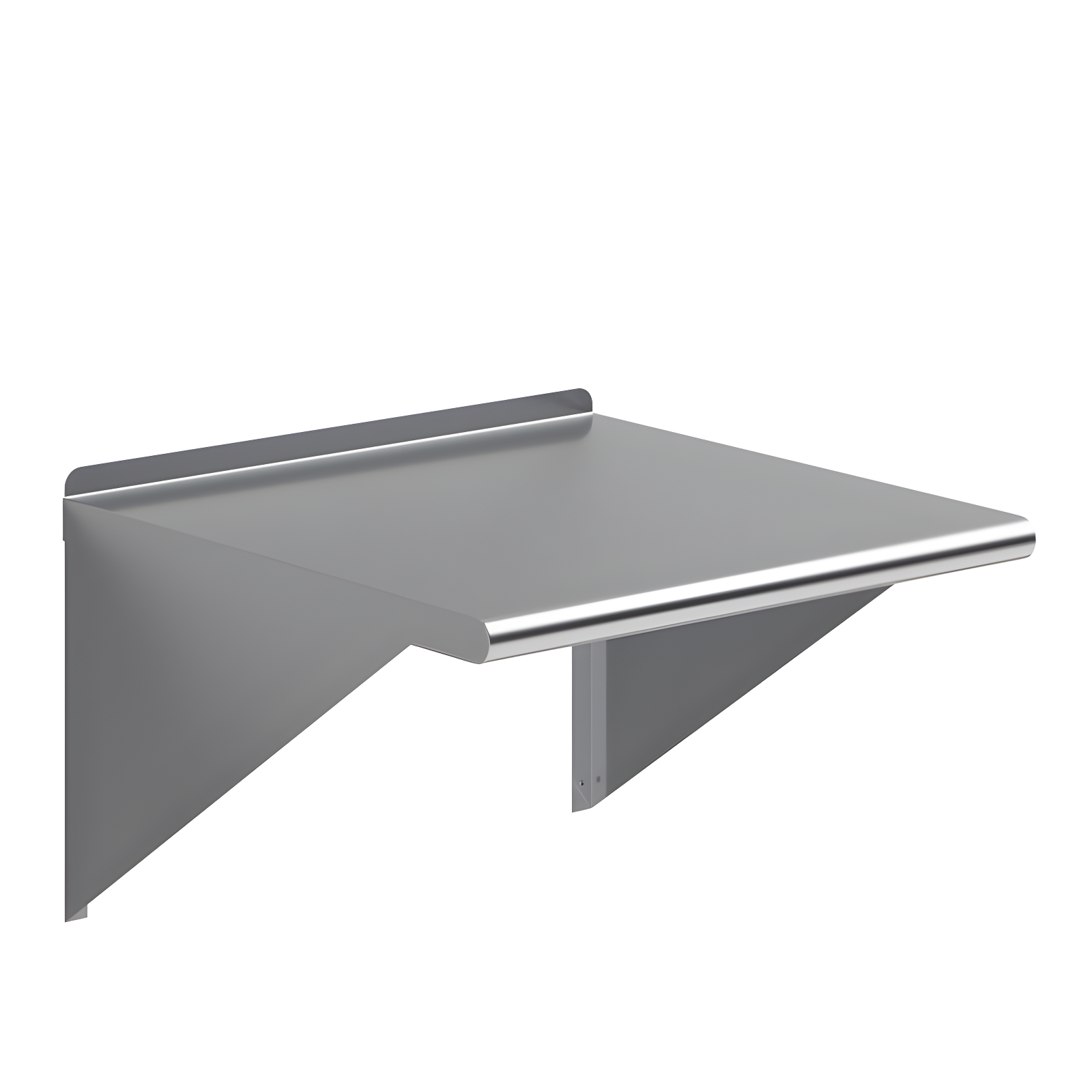 24" x 16" Stainless Steel Wall Shelf with Brackets