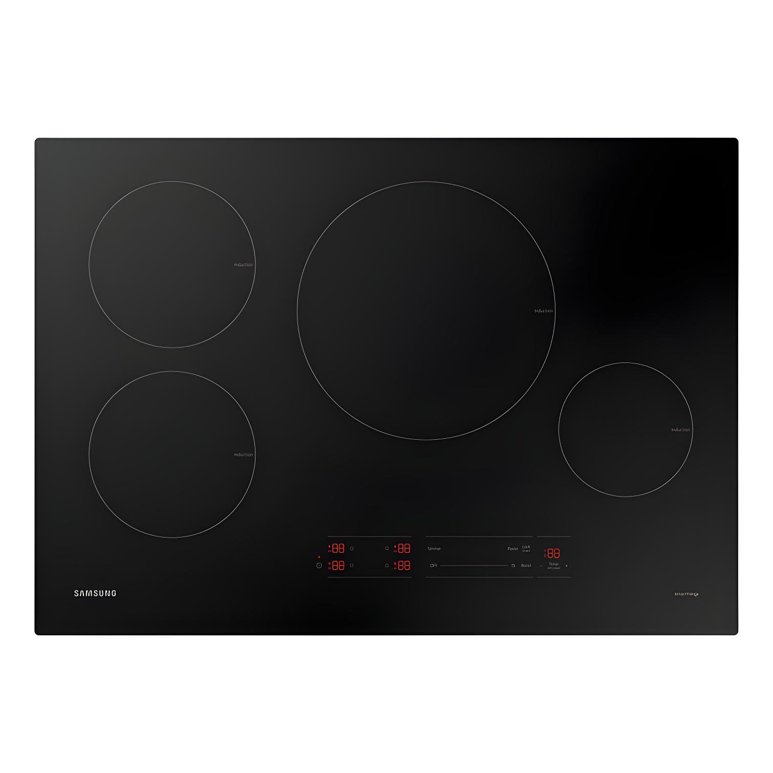 Samsung 30" Black Ceramic 4-Burner Induction Cooktop