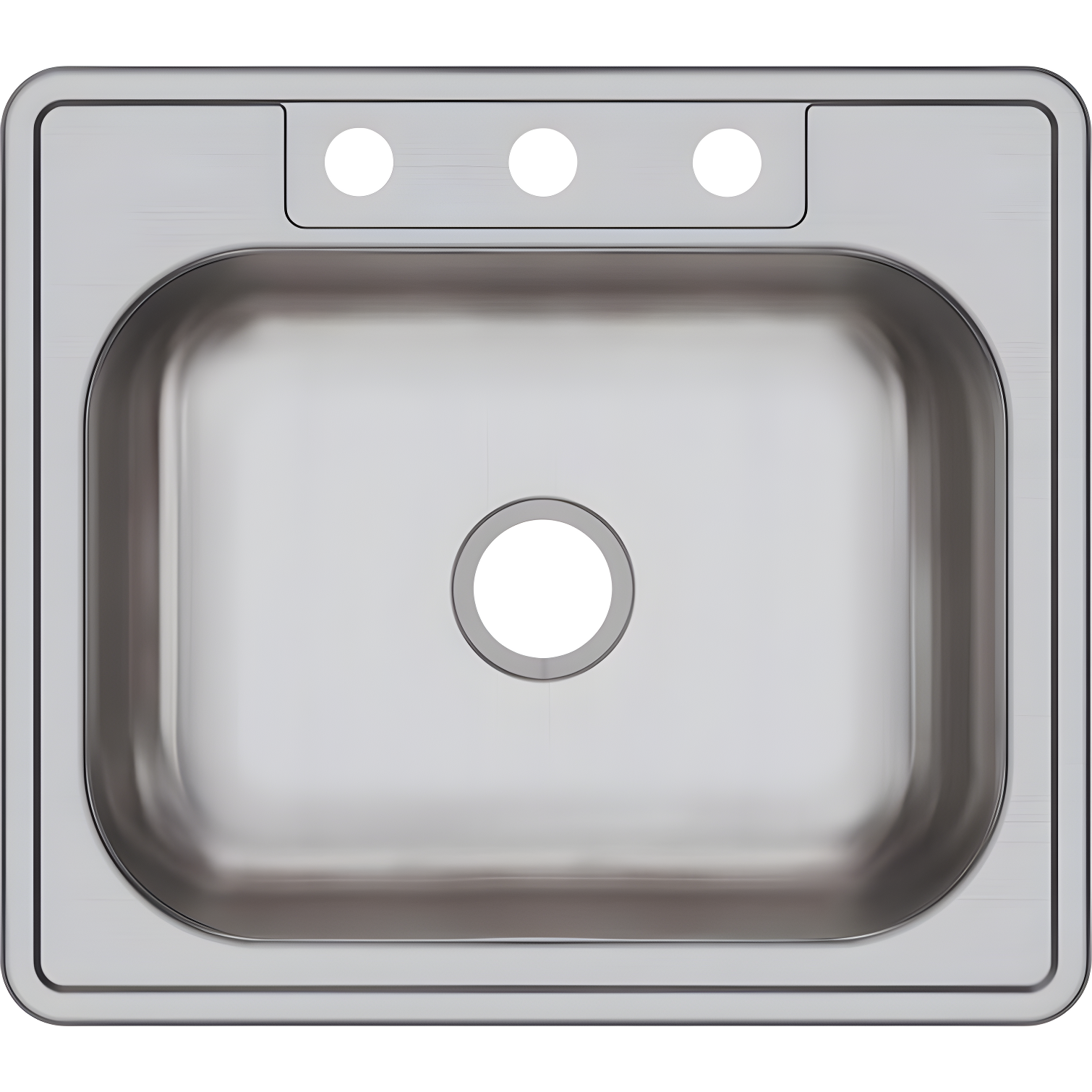 Elkay 25'' Satin Stainless Steel Single Bowl Drop-In Sink