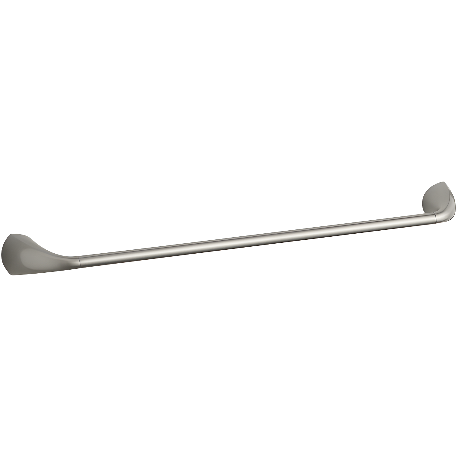 Vibrant Brushed Nickel 24" Wall Mounted Towel Bar