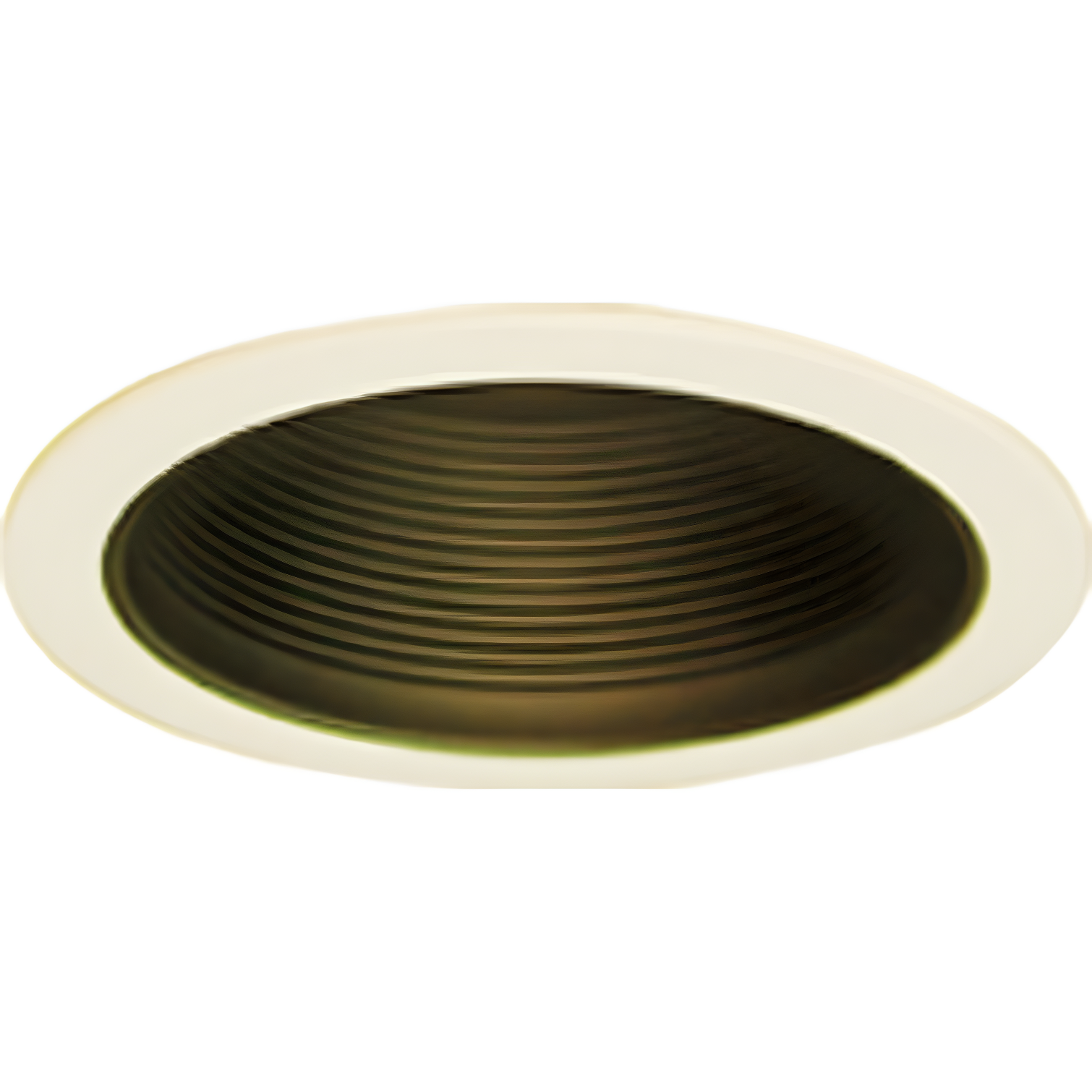 8'' Black and White Baffle Recessed Trim Light