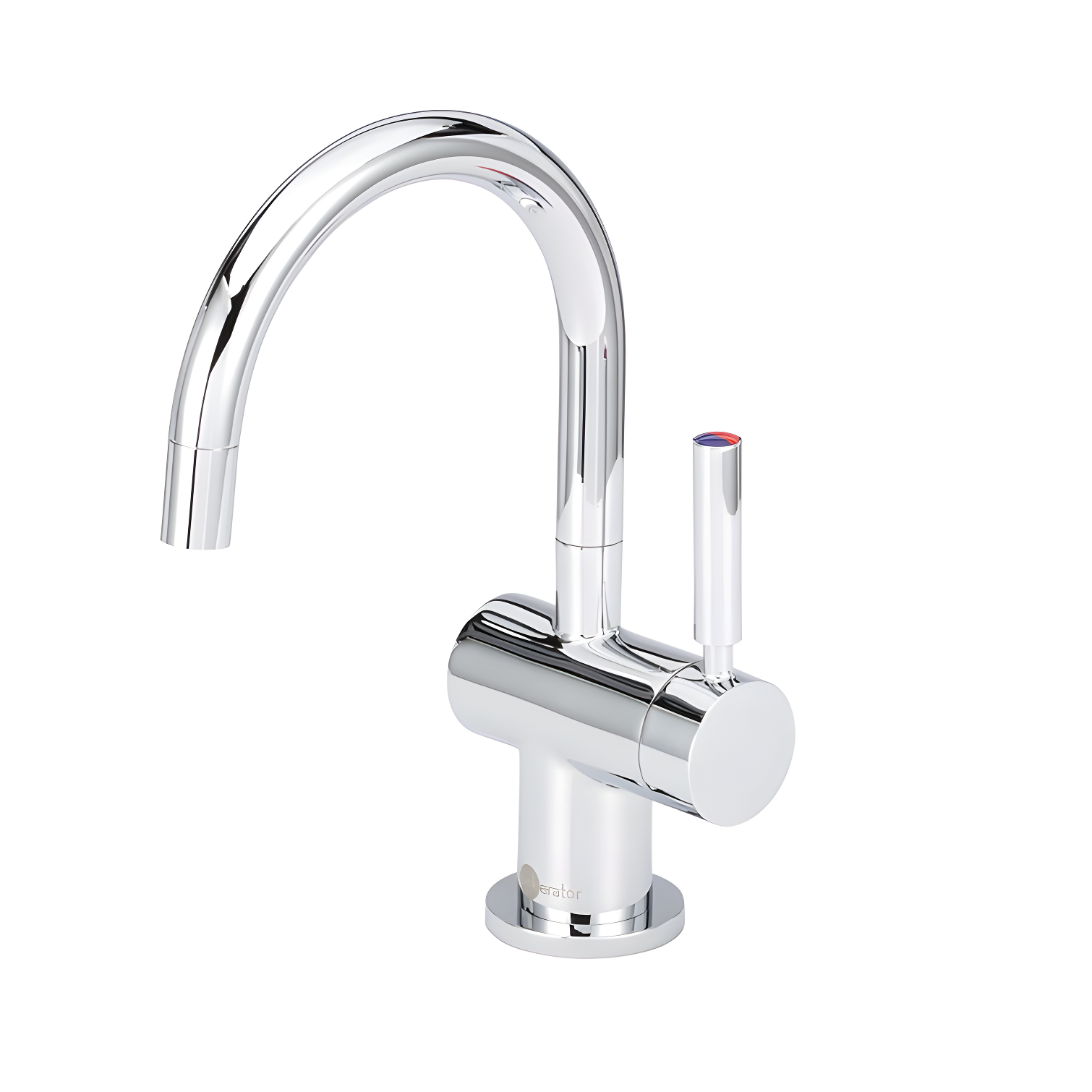 Chrome Single-Handle Hot and Cold Water Dispenser Faucet