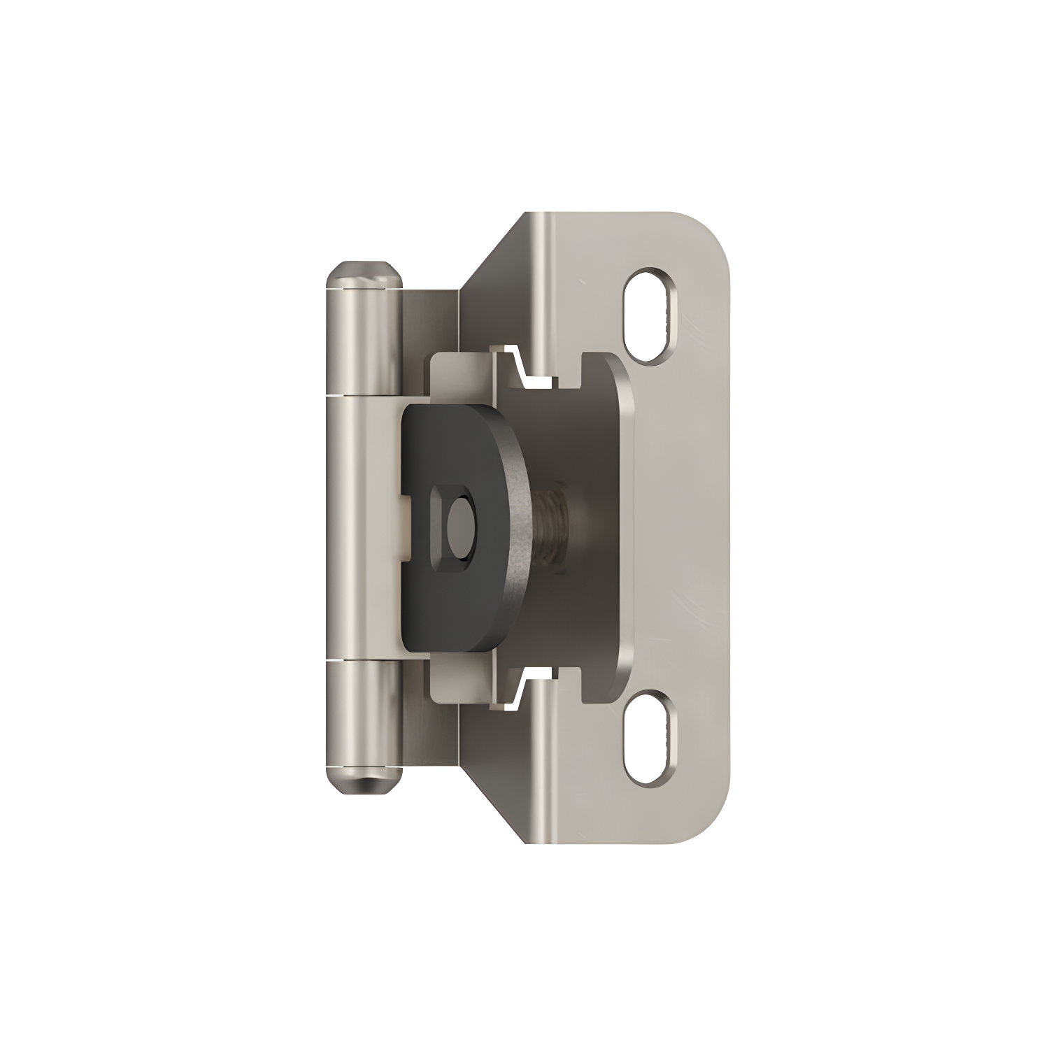 Satin Nickel 1/4 Inch Overlay Cabinet Hinge