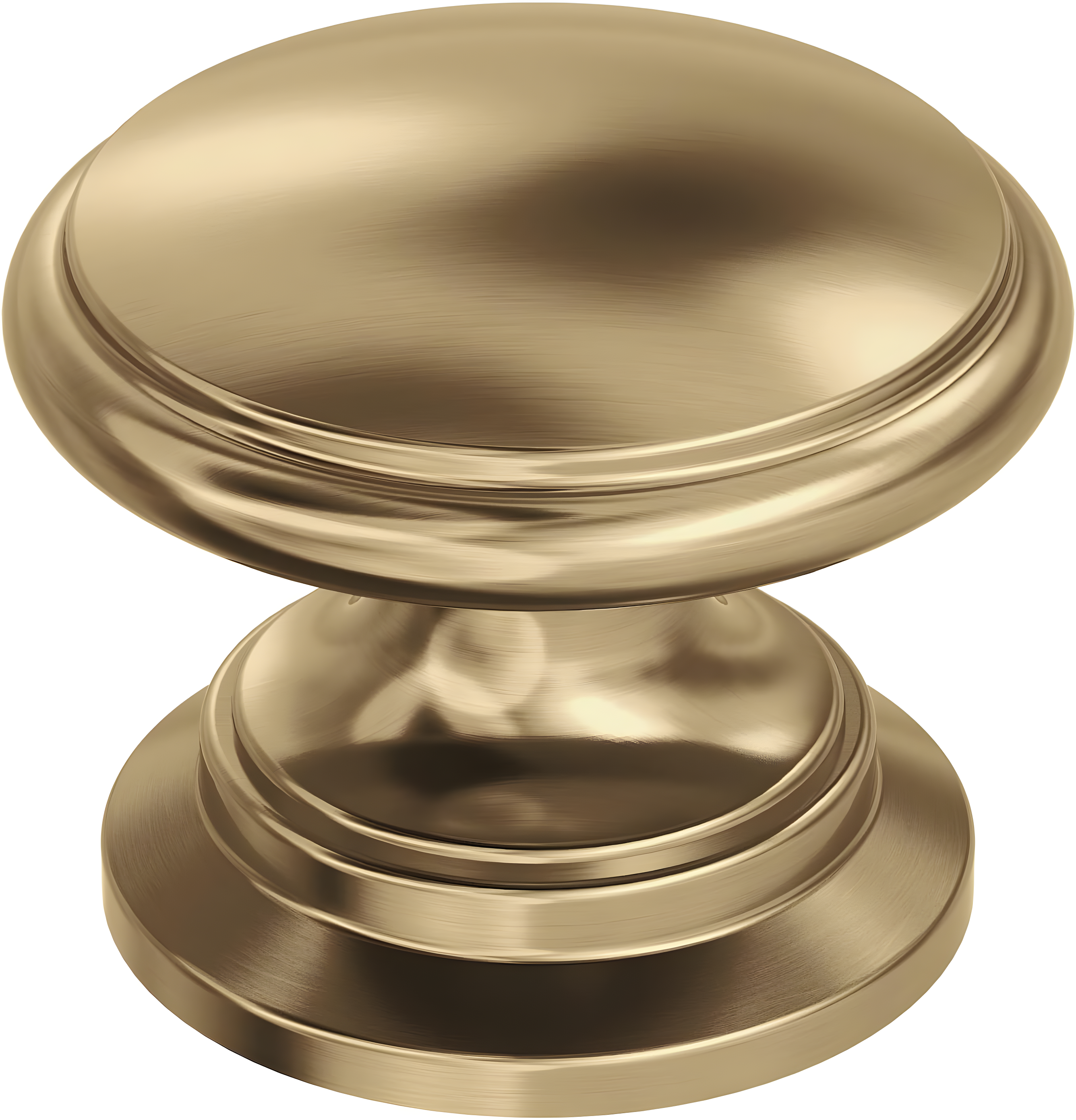 Champagne Bronze Round Traditional Cabinet Knob with Mounting Hardware