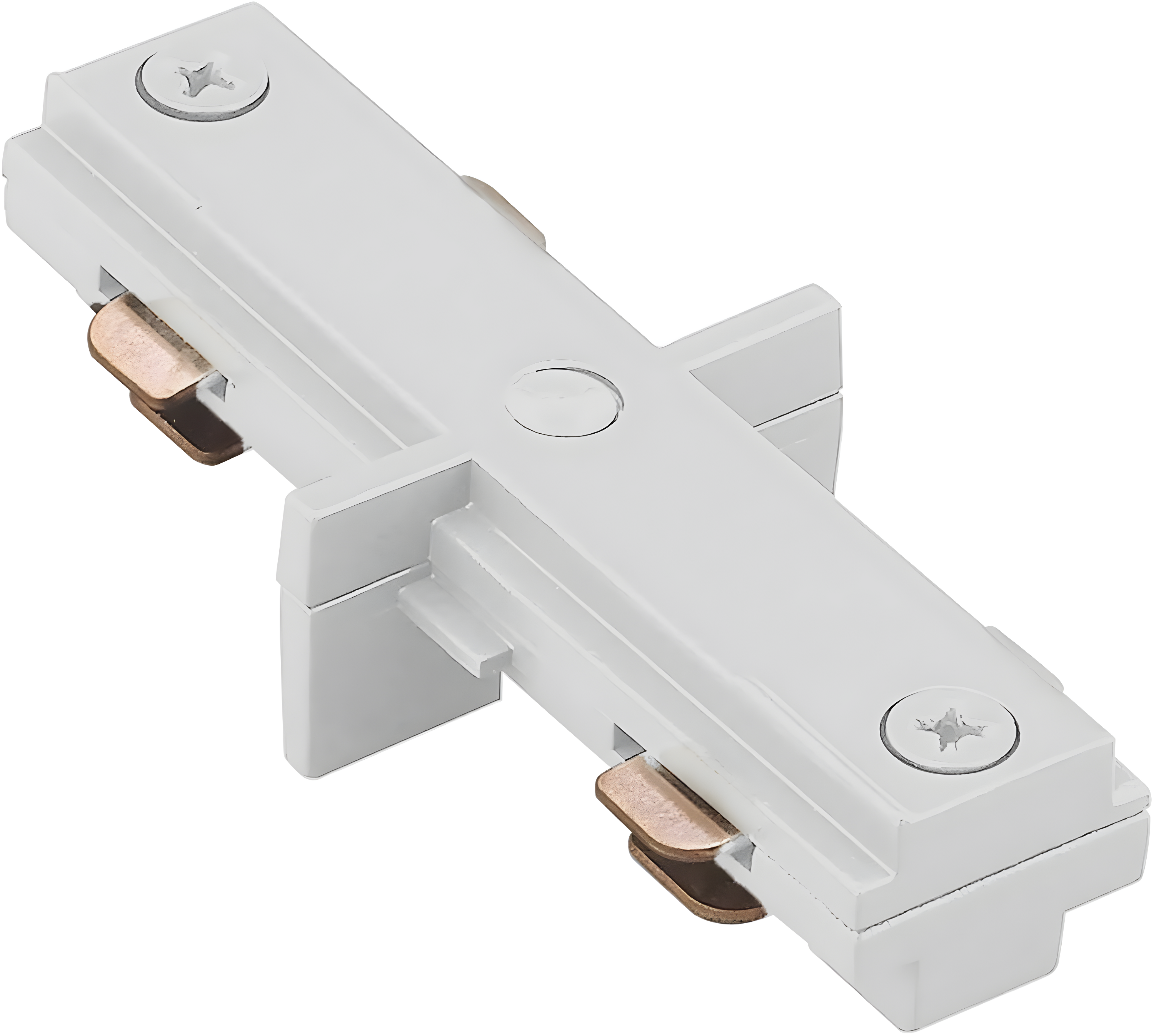 White Polycarbonate H Track I Connector