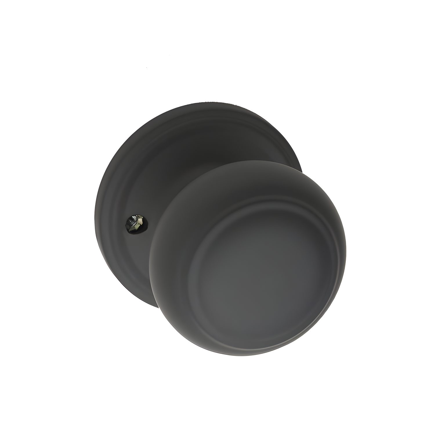 Black Brass Flat Ball Classic Dummy Door Knob