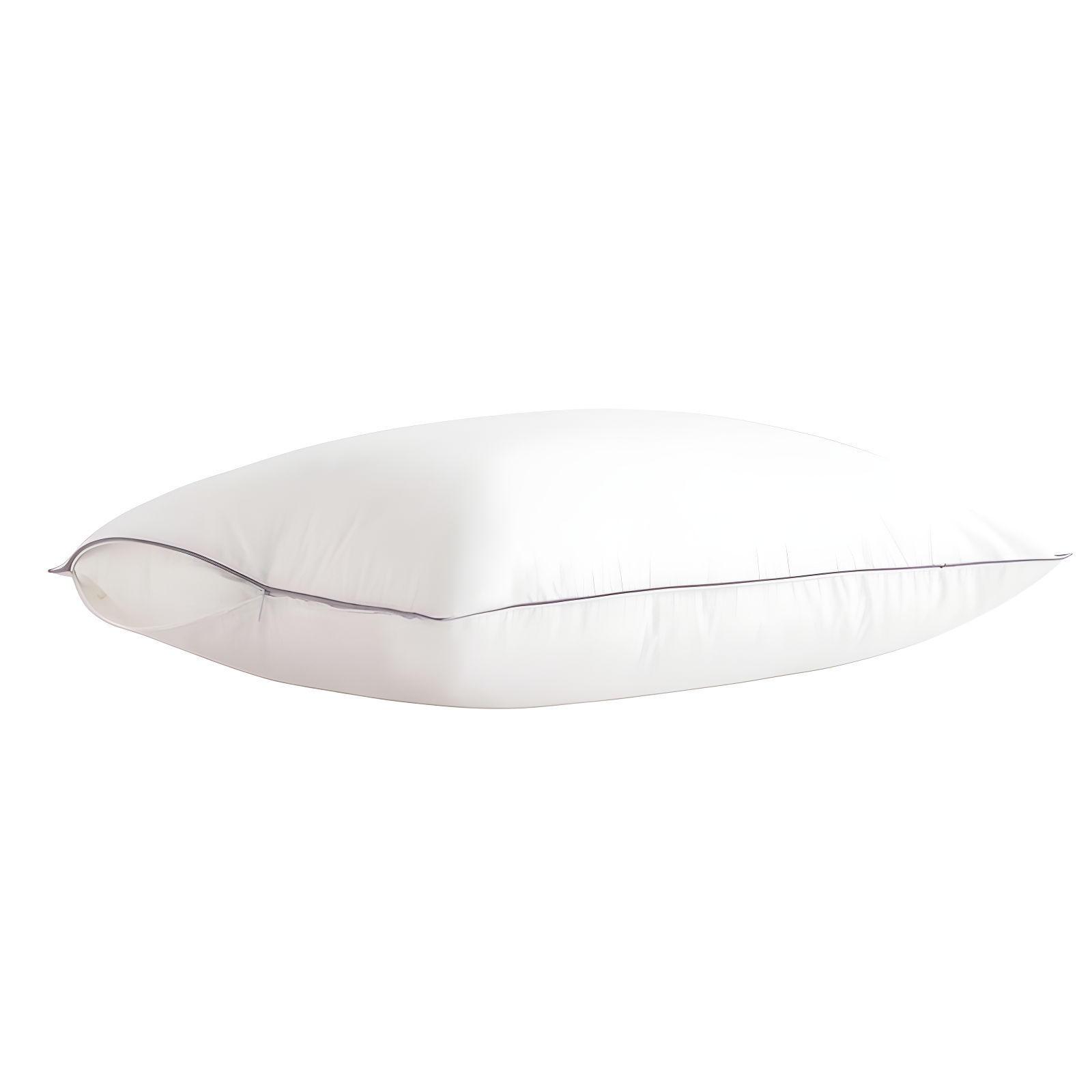 Standard White Cotton Satin Hypoallergenic Pillow Protector