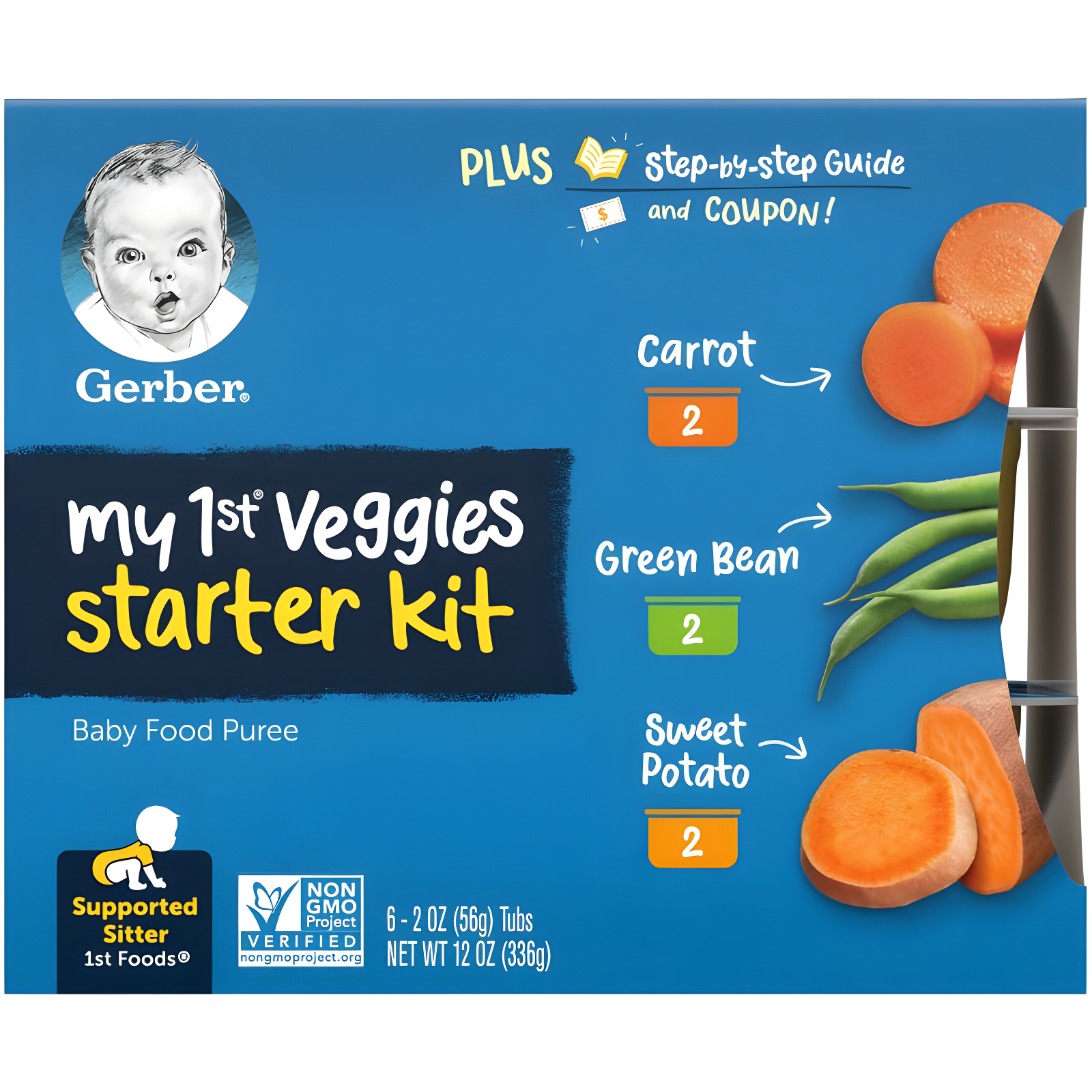 Gerber Stage 1 My 1st Veggies Baby Food Starter Kit