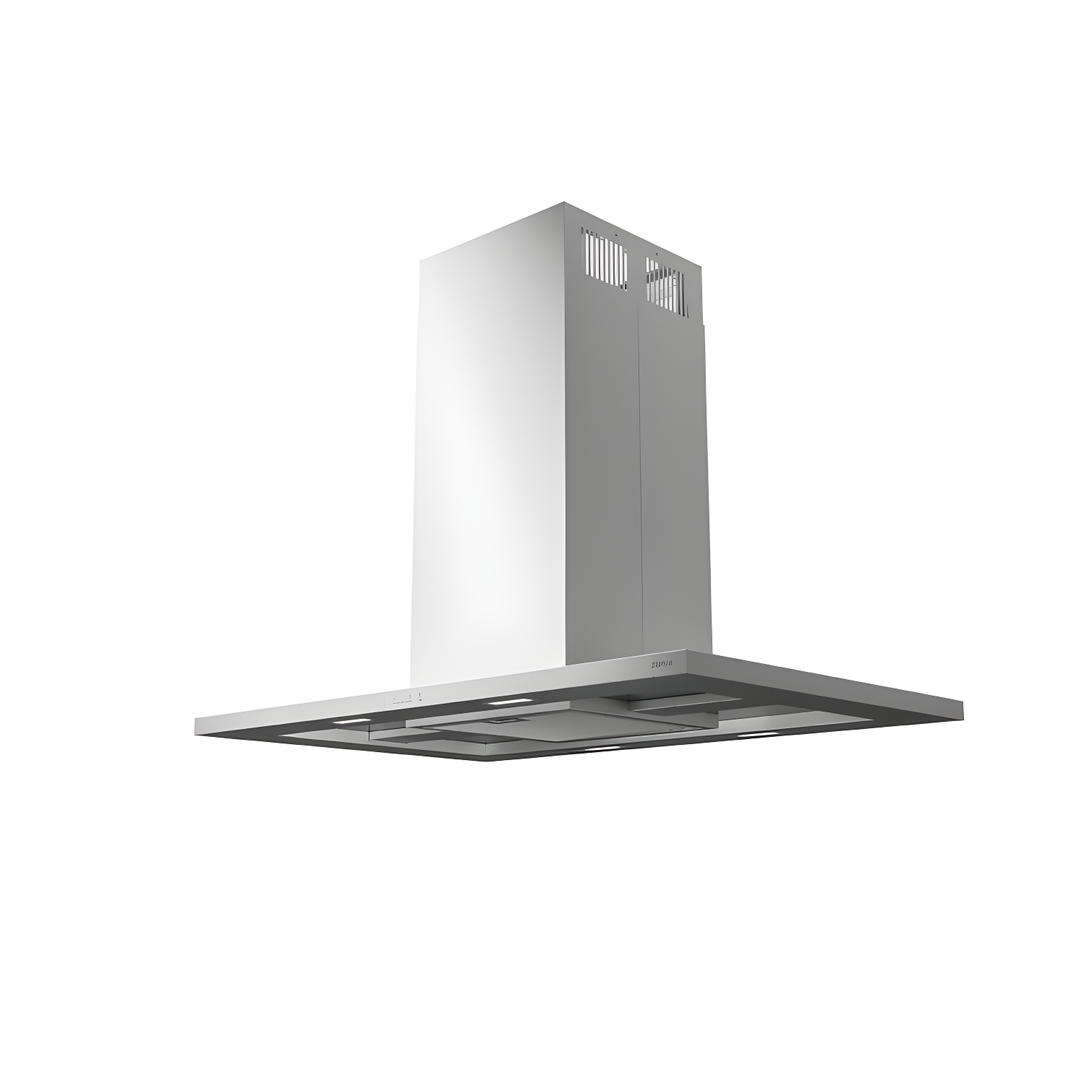 36" Stainless Steel Convertible Island Range Hood with Charcoal Filter