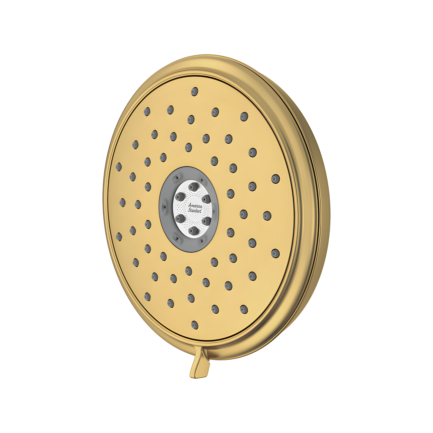 Brushed Gold Round Metal Wall Mounted Shower Head