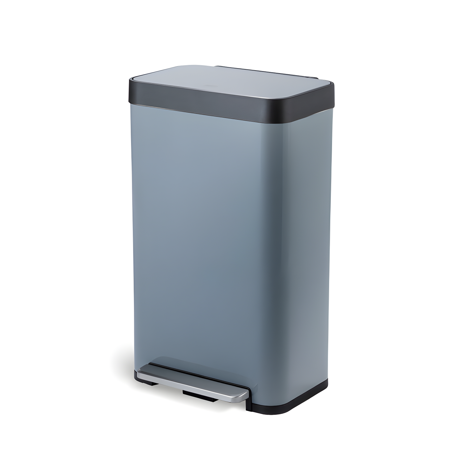 Glacier Blue Stainless Steel Pedal Trash Can, 18.5 Gallons