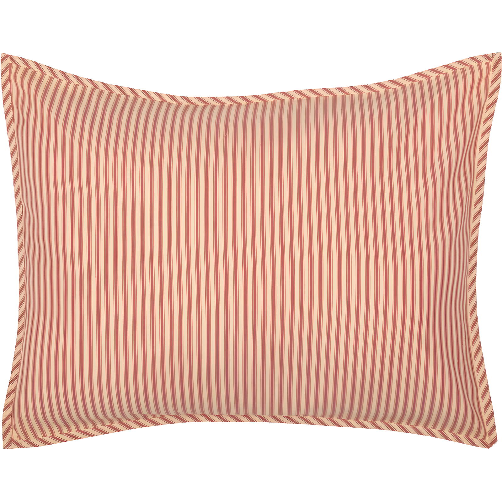 Sawyer Mill Red and Tan Cotton Standard Pillow Sham