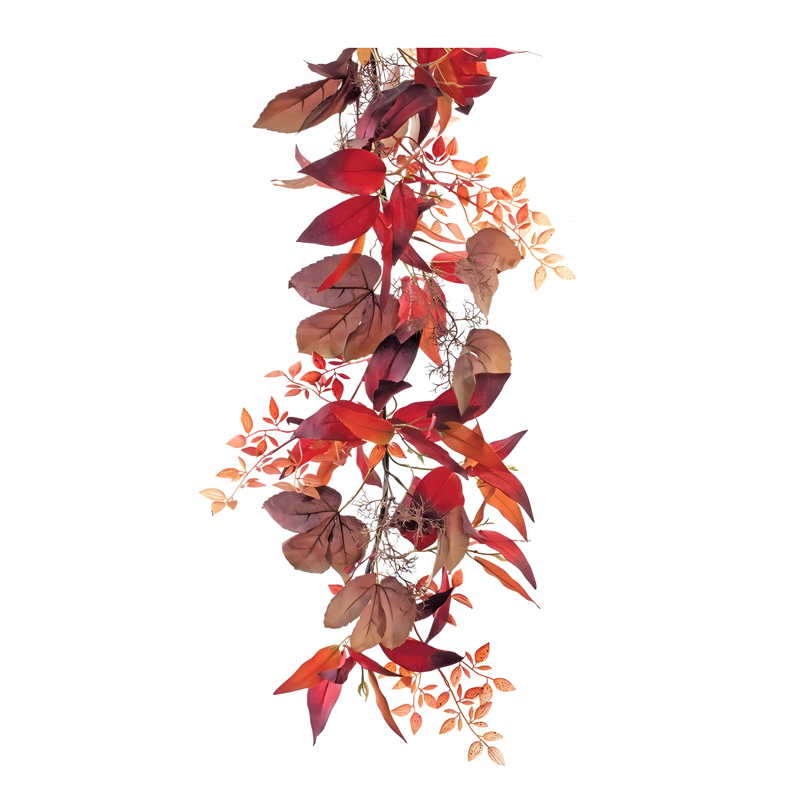 Mixed Fall Foliage Artificial Grapevine Garland 72"