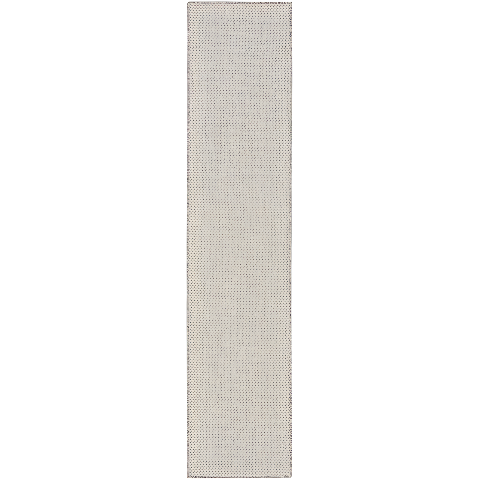 Courtyard Ivory Silver Geometric Flat Woven Indoor/Outdoor Rug