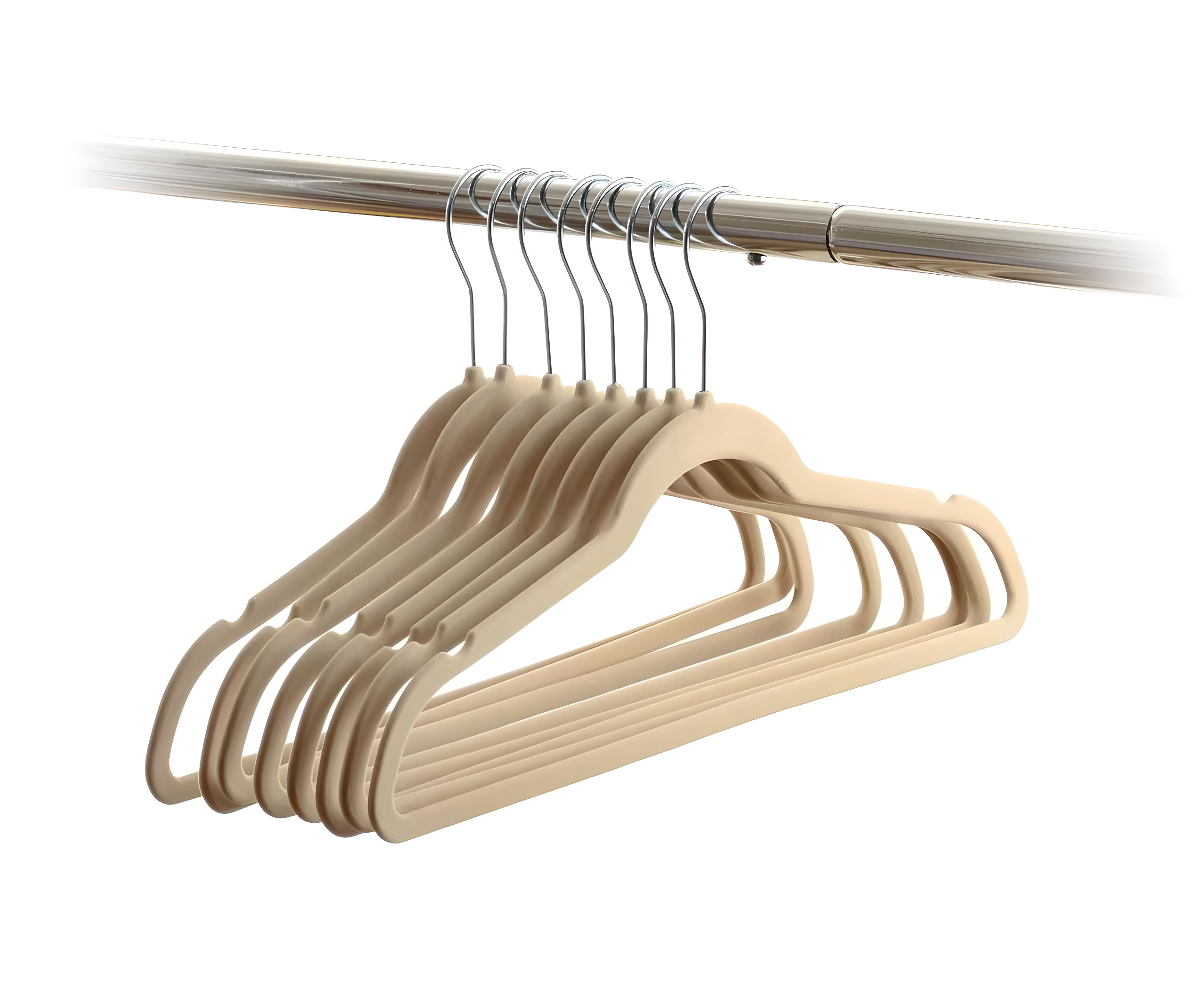 Ivory Velvet Ultra-Thin Non-Slip Suit Hangers, 50-Pack